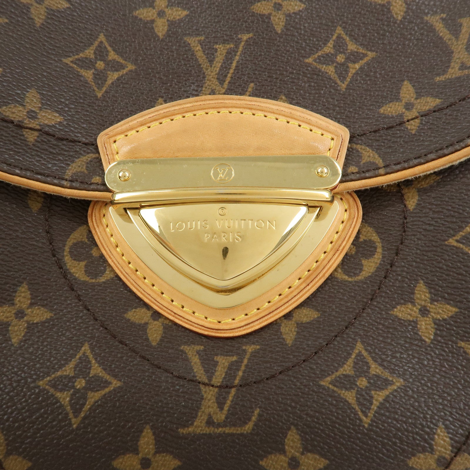 Louis Vuitton Monogram Beverly MM Shoulder Bag Brown M40121