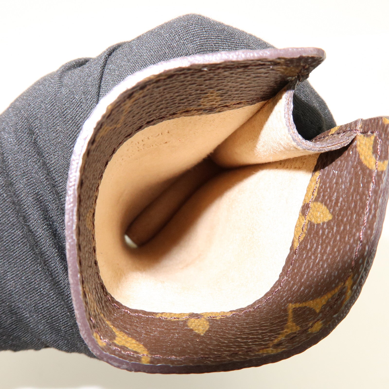 Louis Vuitton Monogram Leather Set of 3 Glasses Case Brown M62962
