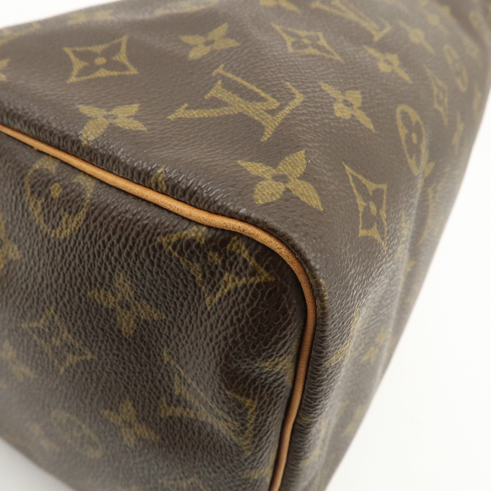 Louis Vuitton Monogram Speedy 30 Hand Bag Boston Bag Brown M41526 Used