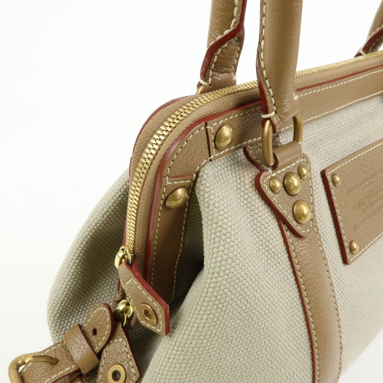 Louis Vuitton Toile Trianon Sac de Nuit MM Canvas Hand Bag M48826