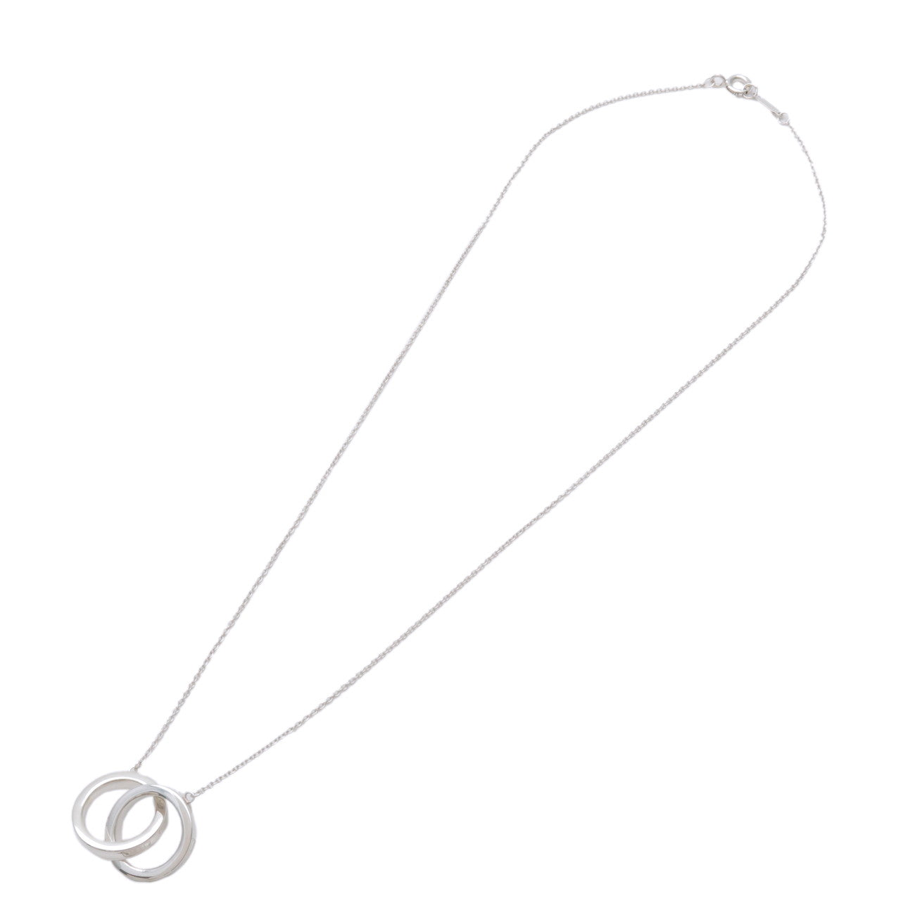 Tiffany & Co 1837 Interlocking Circle Necklace SV925 Silver
