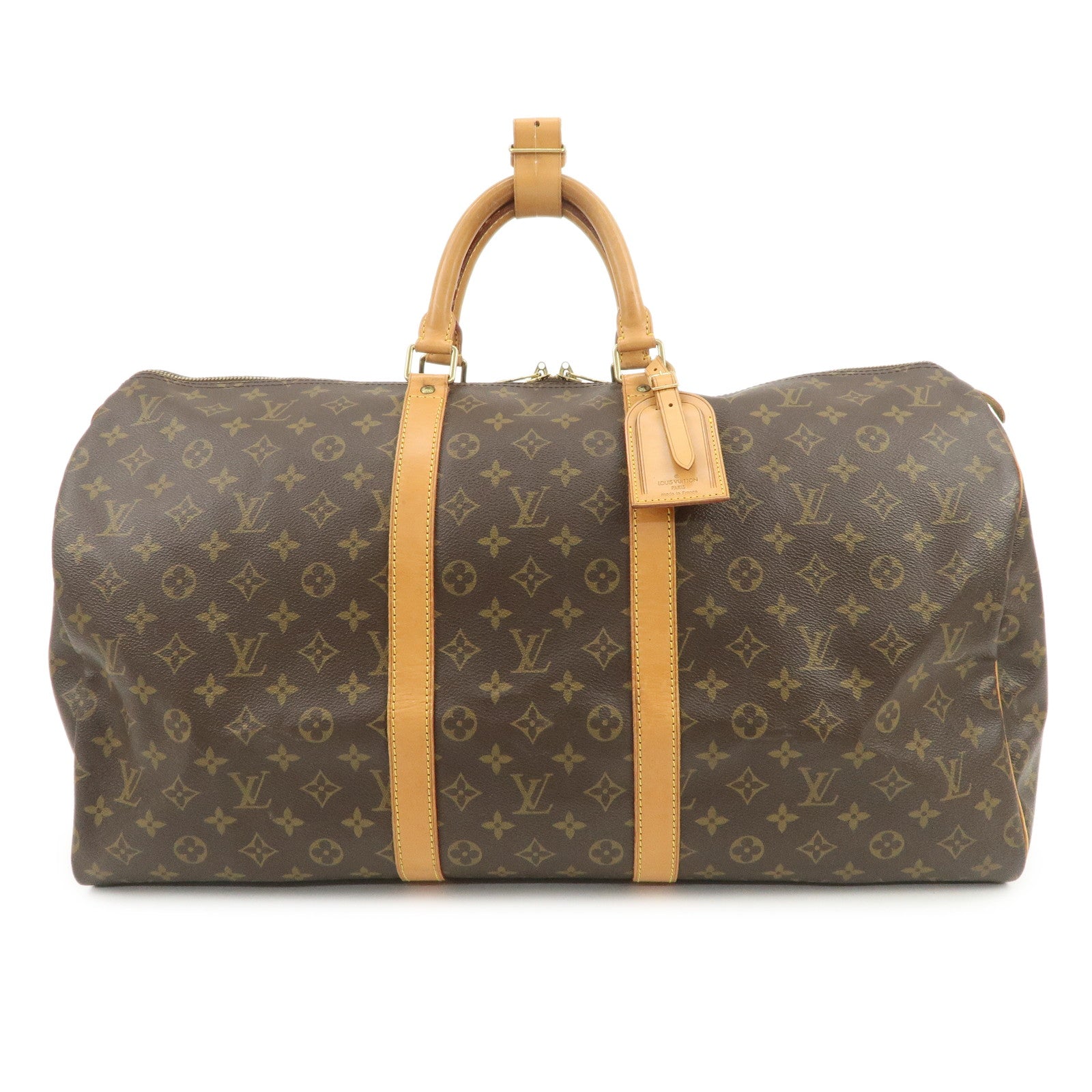 Louis Vuitton Monogram Keep All 55 Boston Bag Brown M41424