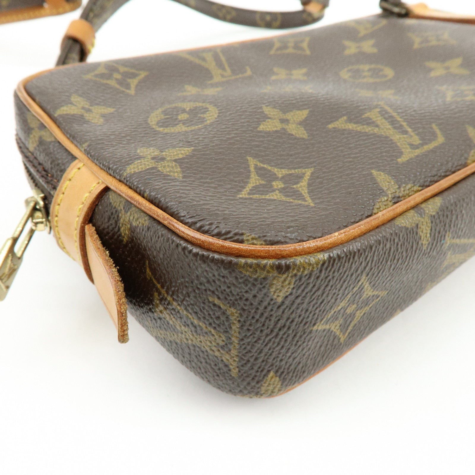 Louis Vuitton Monogram Pochette Marly Bandouliere Bag Brown M51828