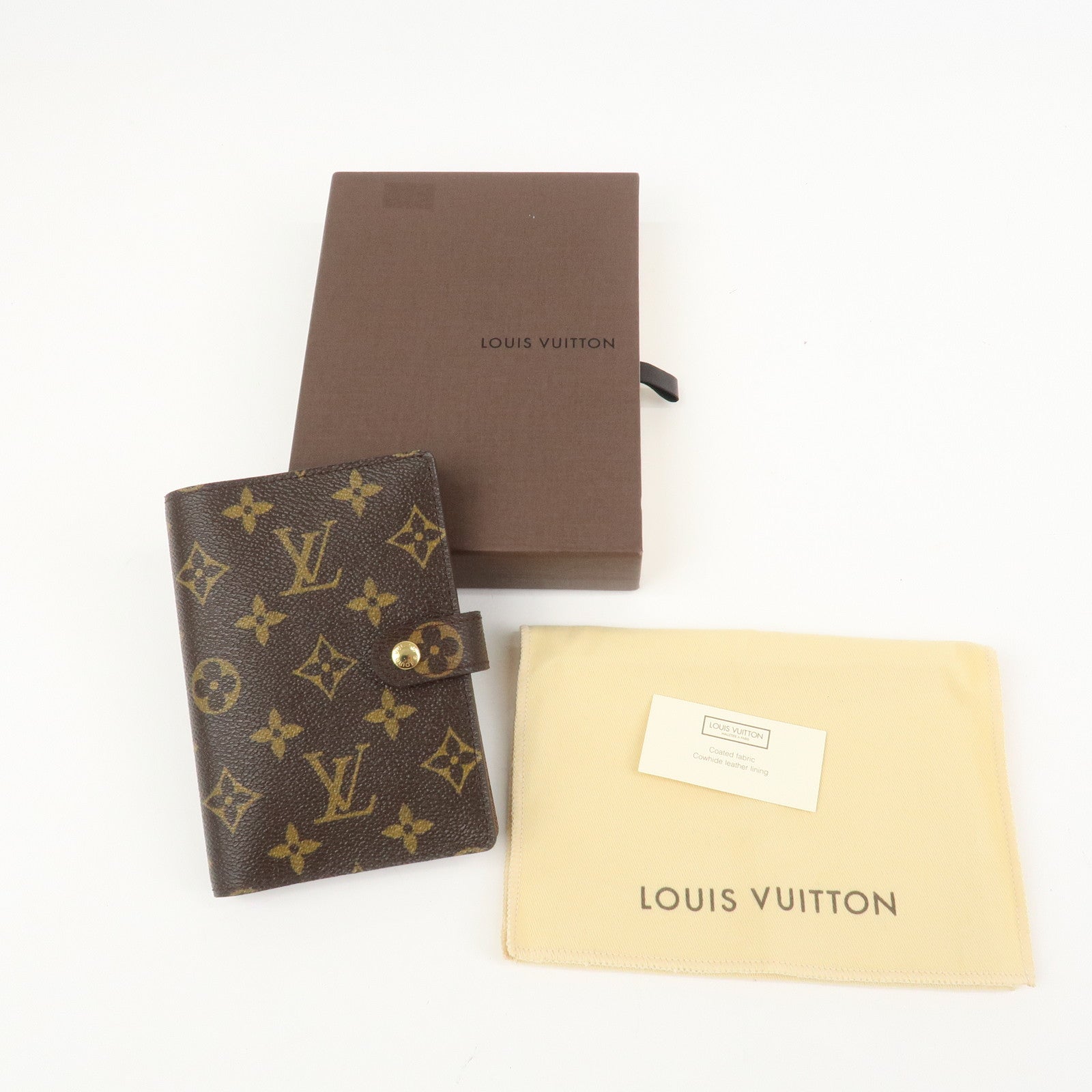 Louis Vuitton Monogram Agenda PM Planner Cover Brown R20005