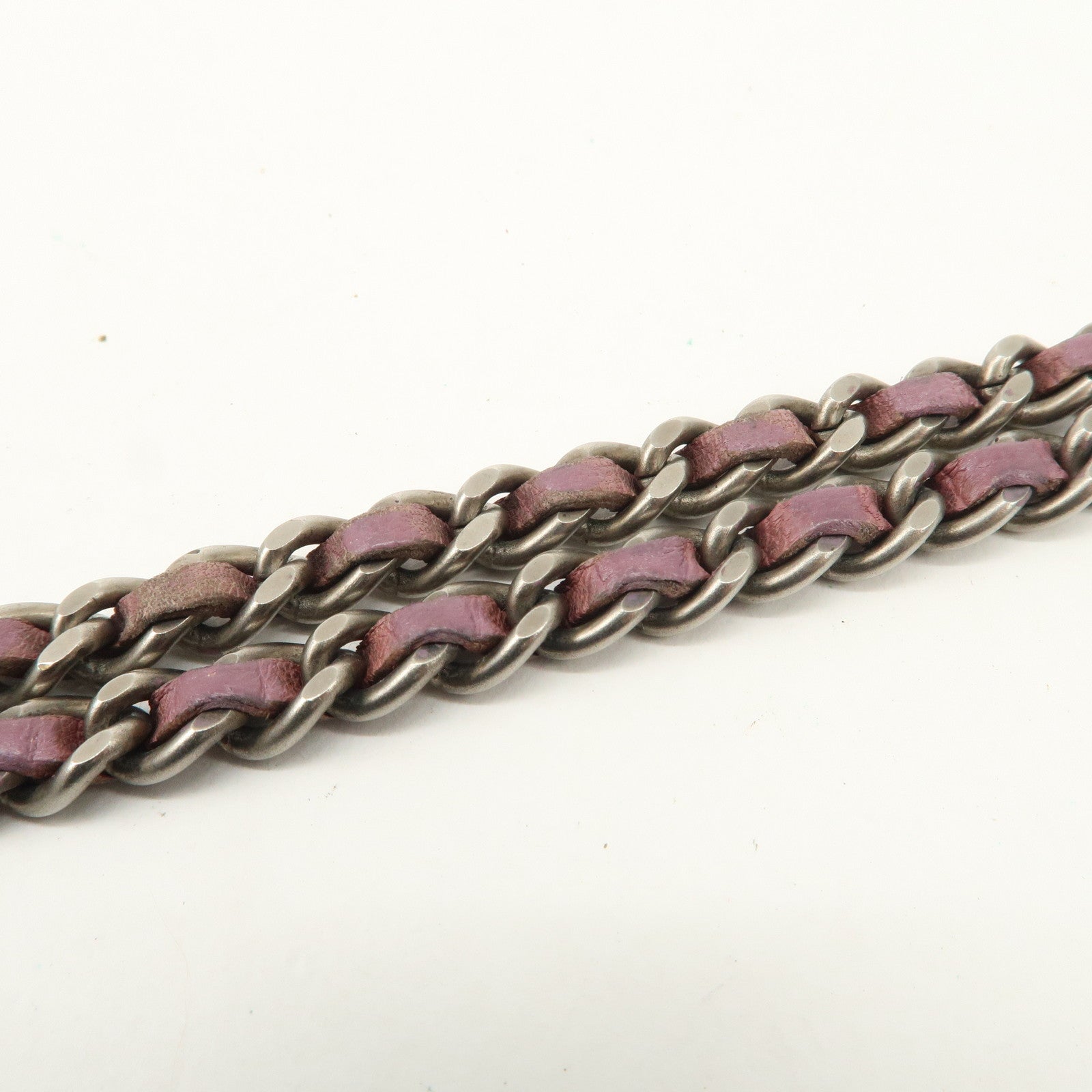 CHANEL New Travel Line Nylon Jacquard Chain Wallet Shoulder Bag 6535288 Used