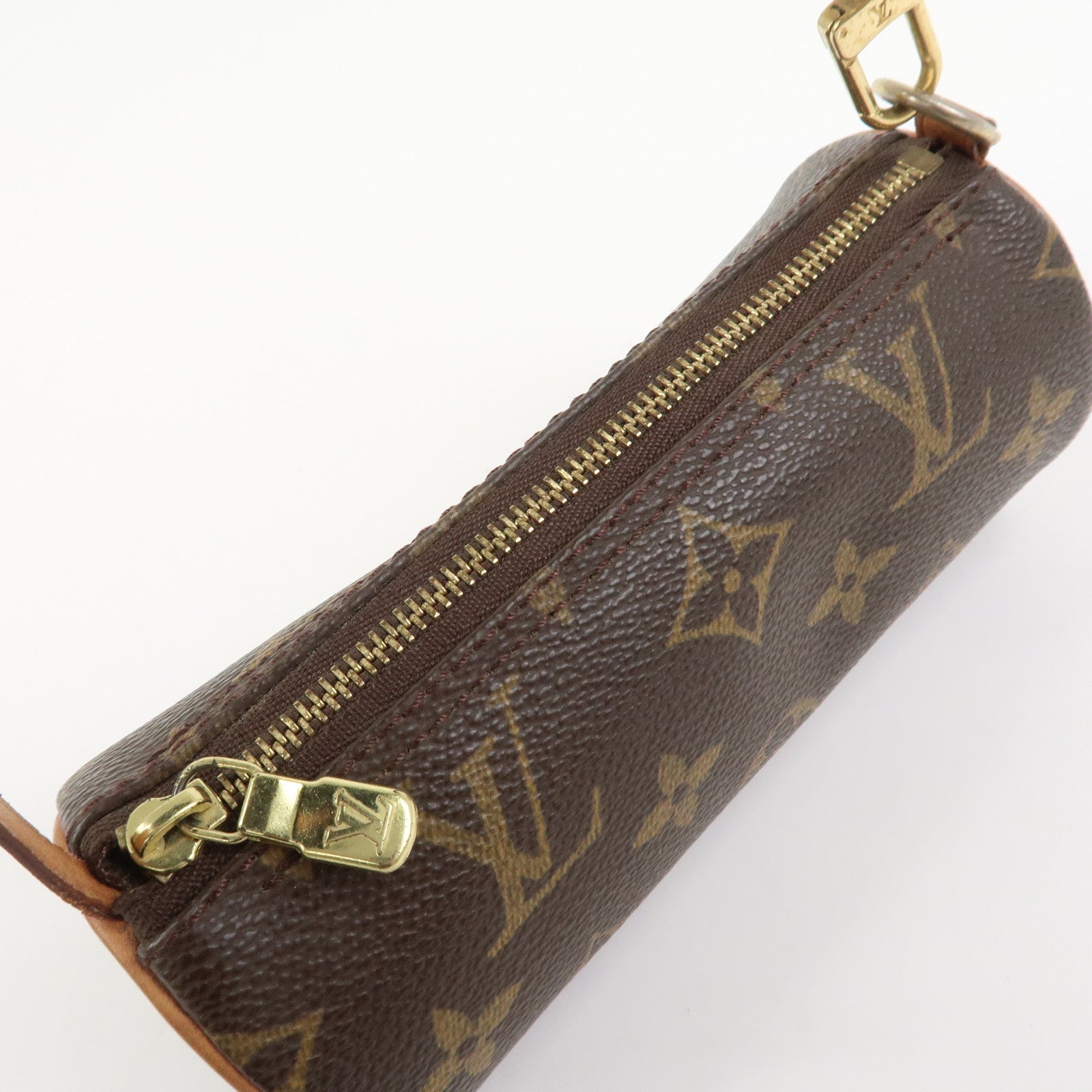 Louis Vuitton Monogram Set of 2 Mini Pouch for Papillon Bag Brown