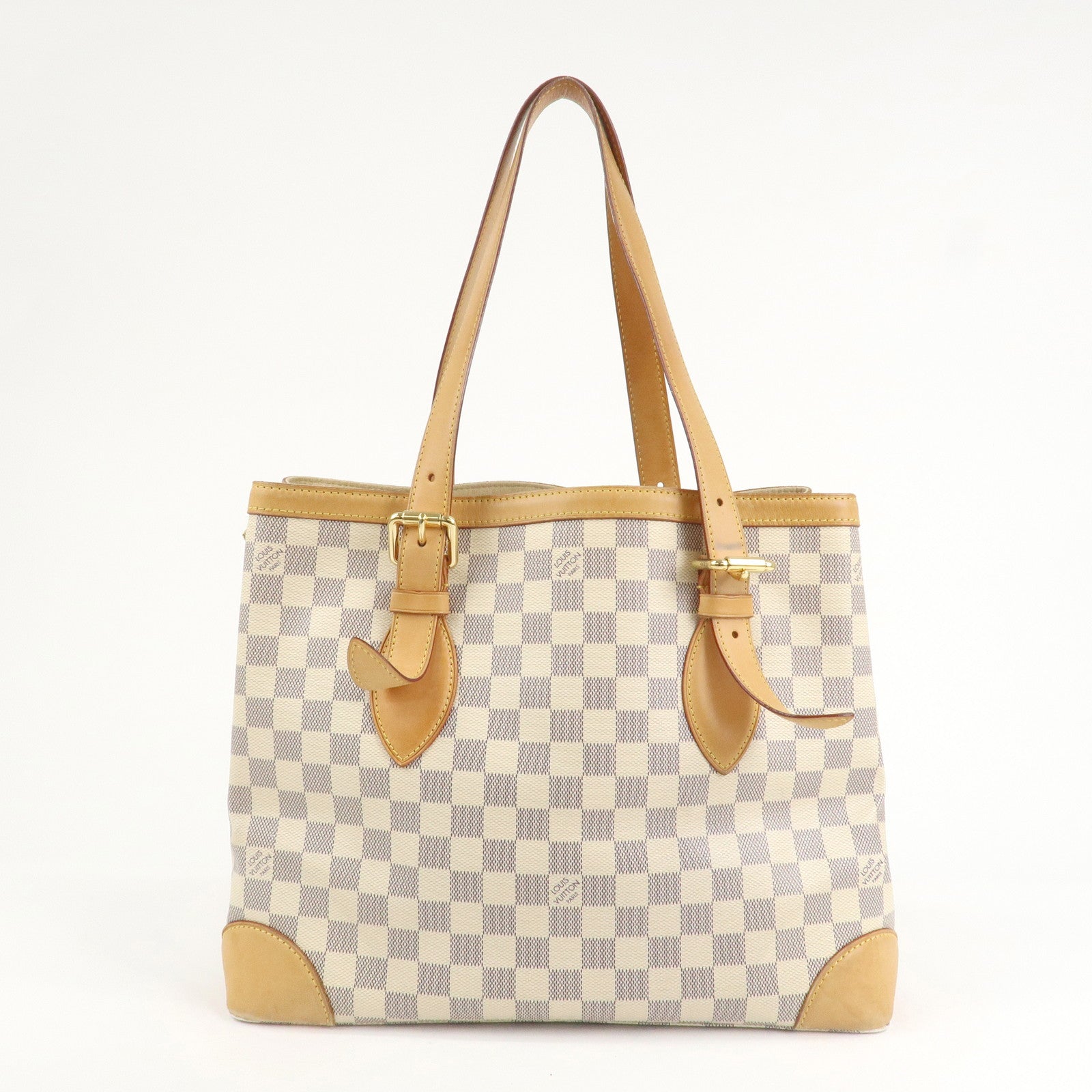 Louis Vuitton Damier Azur Hampstead MM Canvas Hand Bag N51206