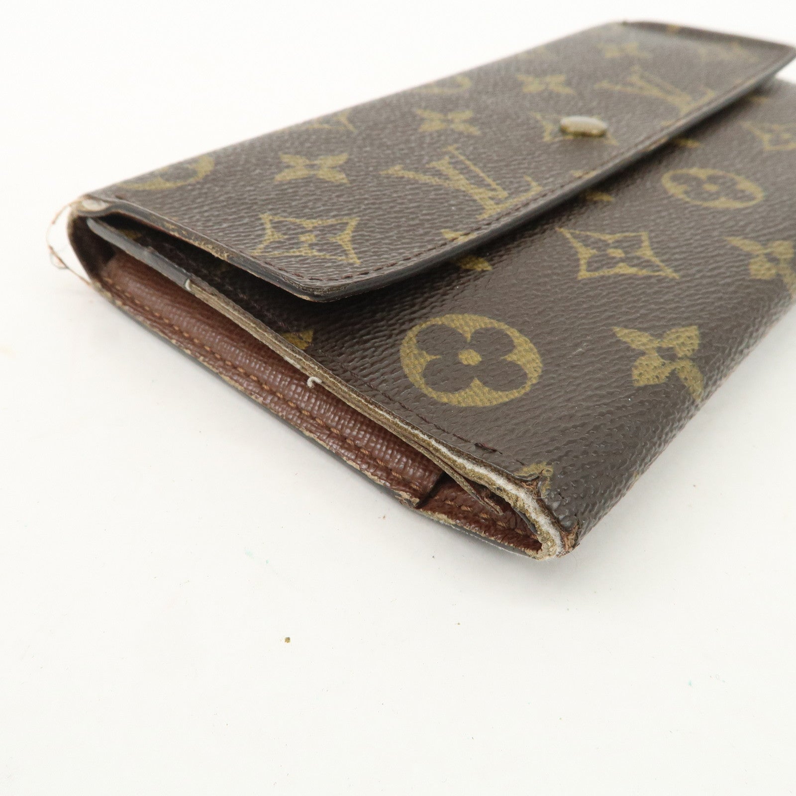 Louis Vuitton Set of 2 Monogram Canvas Long Wallet M61217 M61215 Used