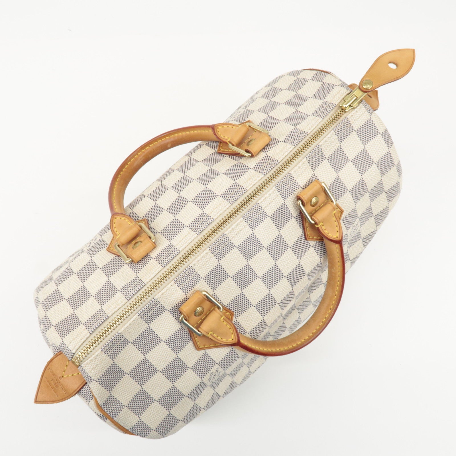 Louis Vuitton Damier Azur Speedy 30 Boston Bag Hand Bag N41533 Used