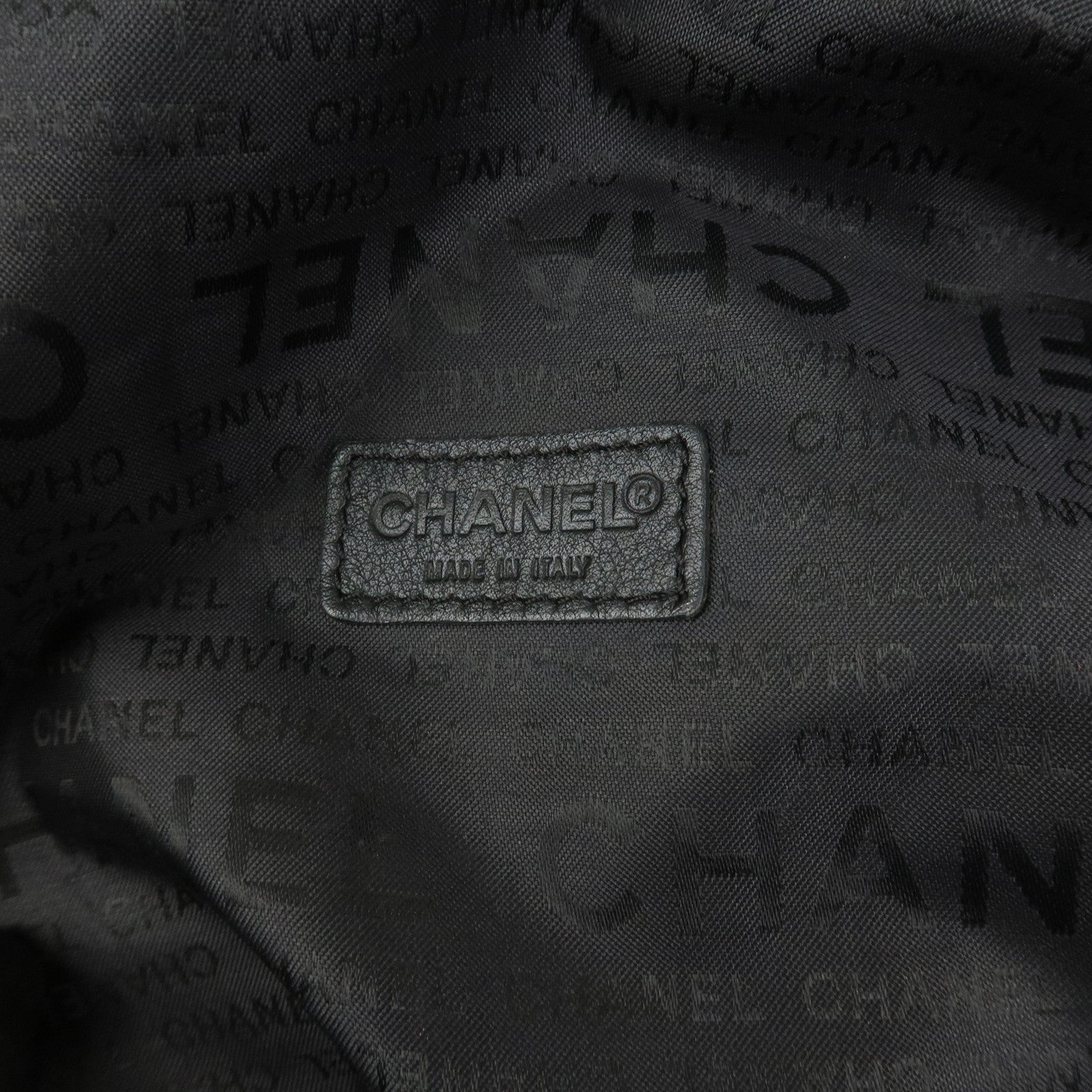 CHANEL Sports Line Nylon Boston Bag Travel Bag Beige Black A19976