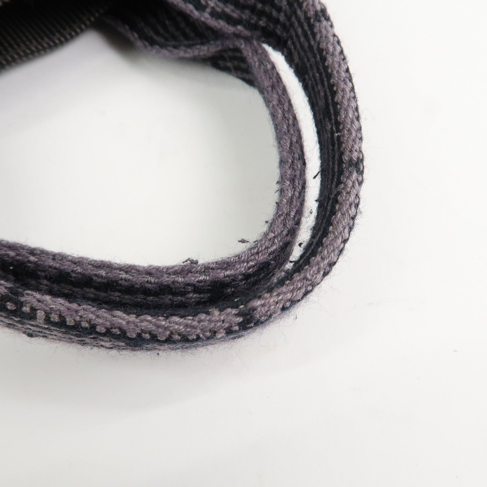 HERMES Herline PM Nylon Canvas Tote Bag Hand Bag Black