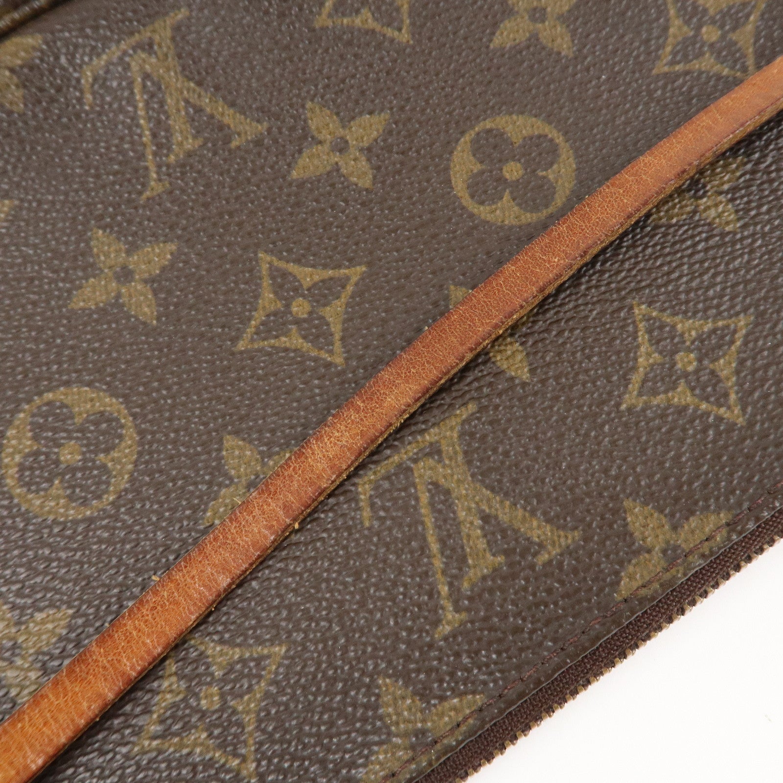 Louis Vuitton Monogram Pochette Accessoires Hand Bag Brown M51980 Used