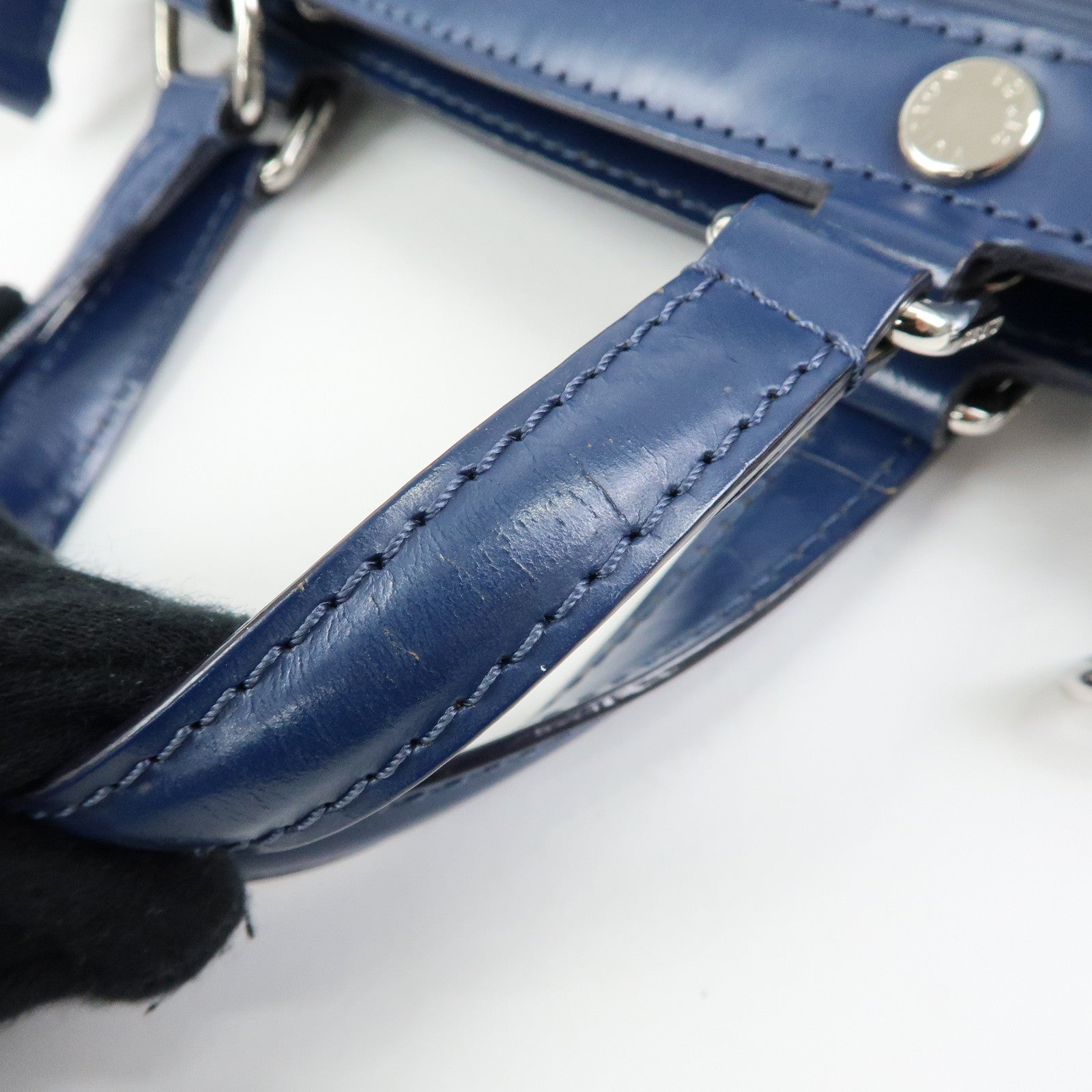 Louis Vuitton Epi Brea MM 2Way Bag Hand Bag Indigo M40821