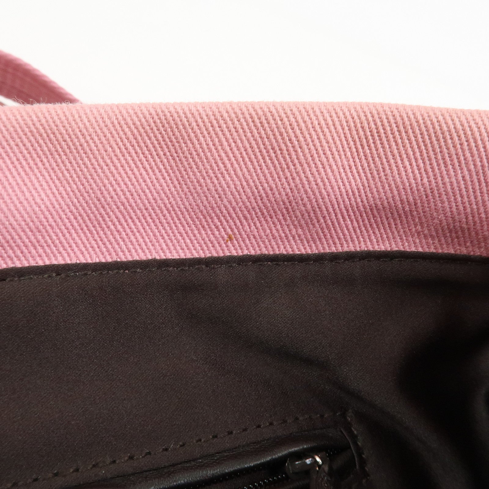 SAINT LAURENT Canvas Leather Kahara Tote Shoulder Bag Pink 121631