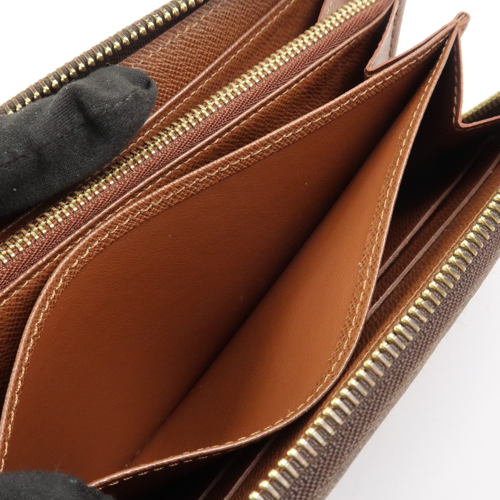 Louis Vuitton Monogram Canvas Zippy Long Wallet Brown M60017
