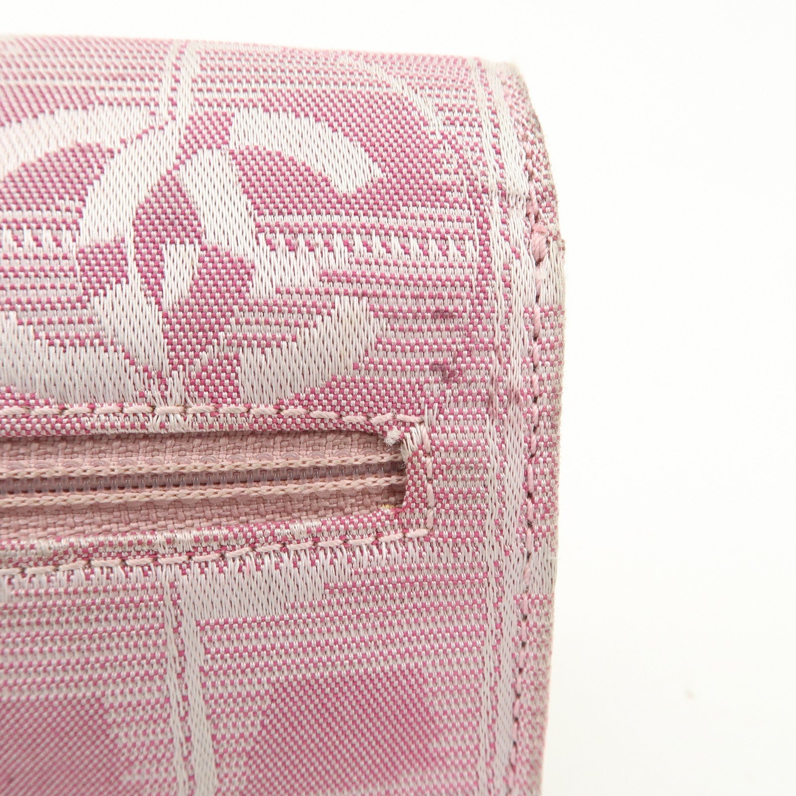 CHANEL New Travel Line Nylon Jacquard Chain Wallet Shoulder Bag 6535288 Used