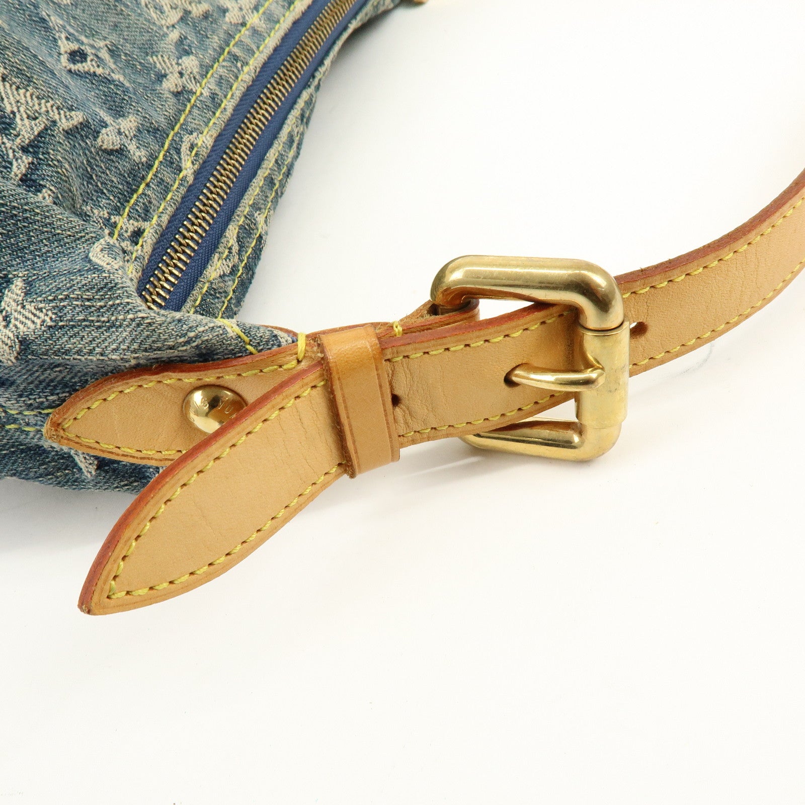 Louis Vuitton Monogram Denim Baggy GM Shoulder Bag Blue M95048