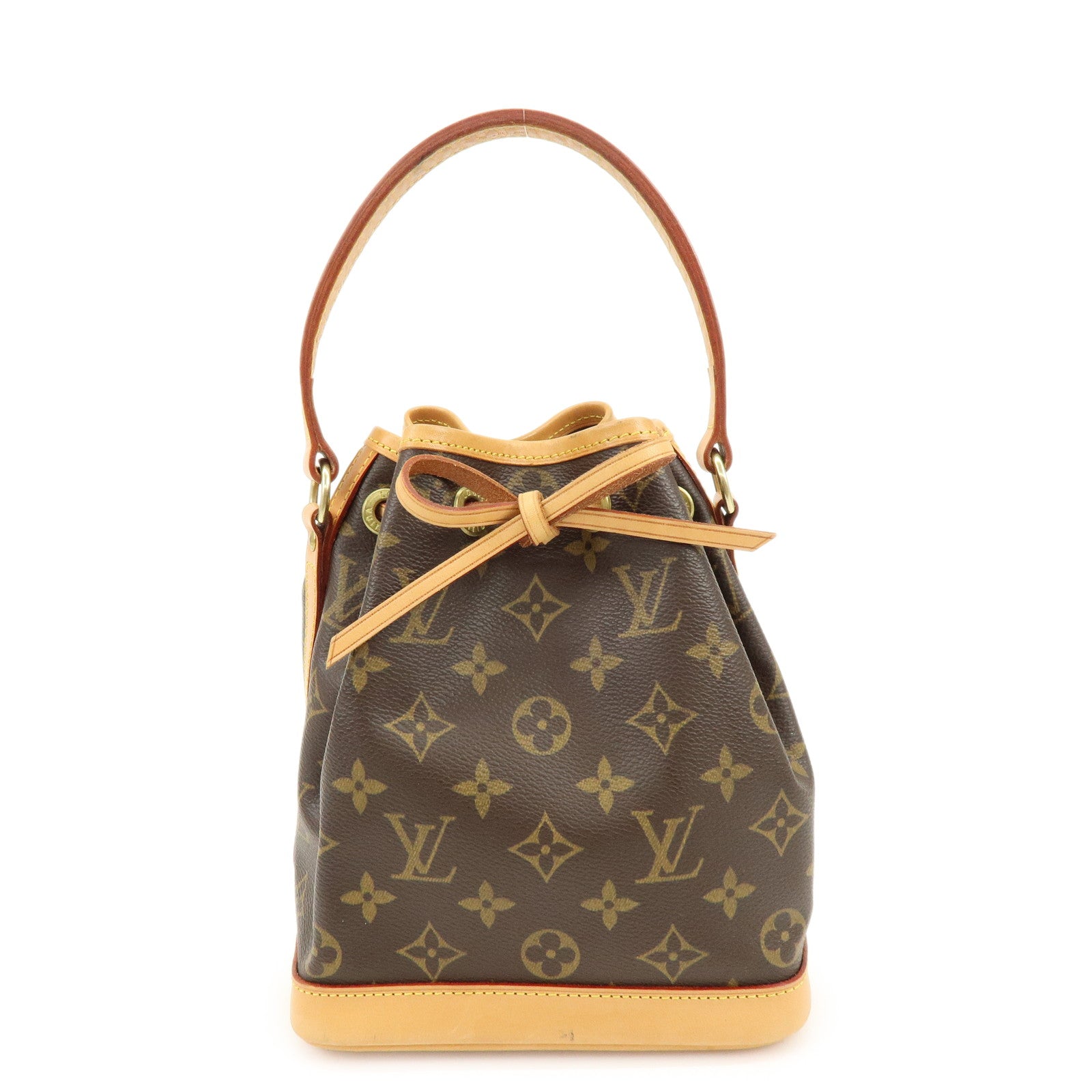 Louis Vuitton Monogram Mini Noe Drawstring Hand Bag Brown M42227