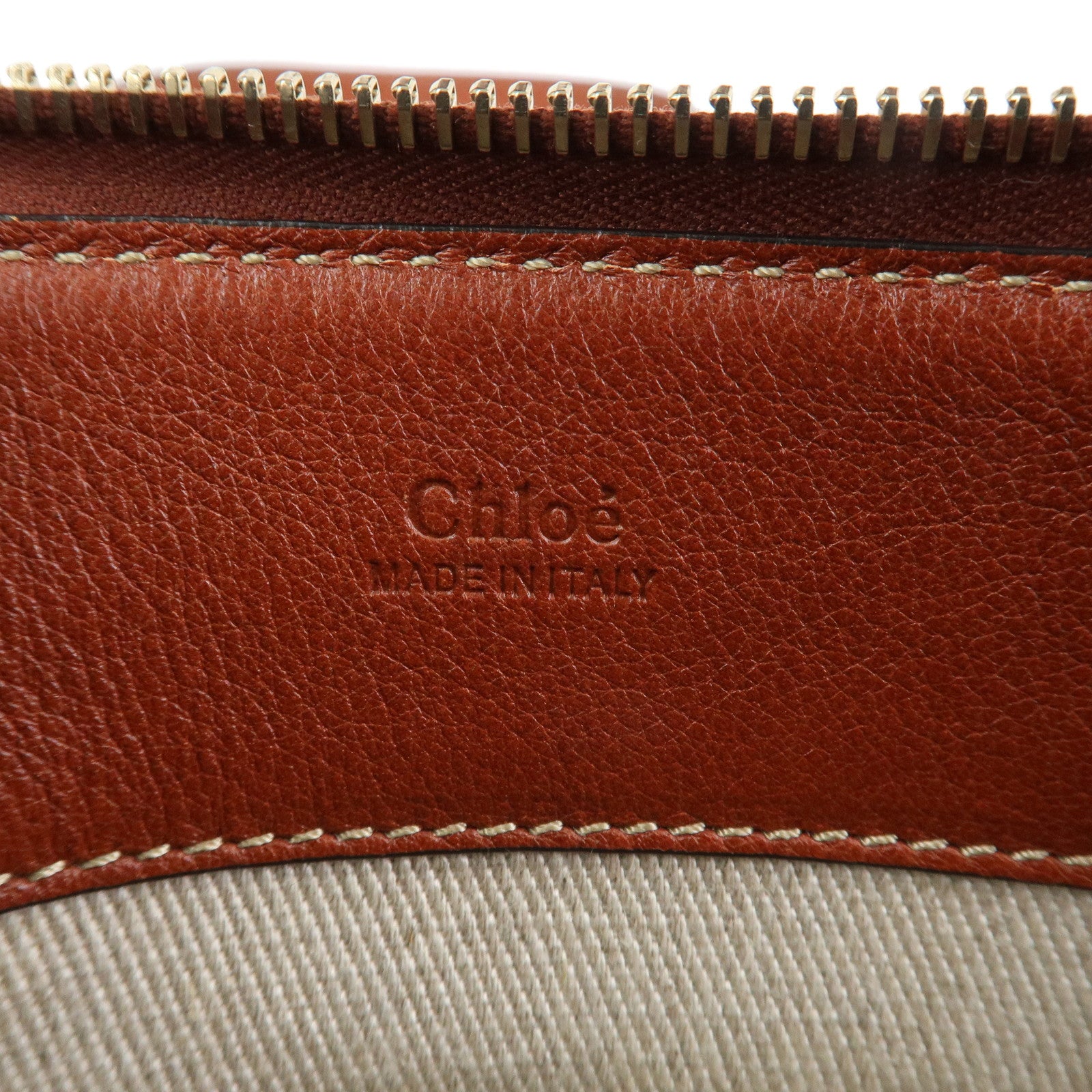 Chloe Edith Leather 2Way Bag Shoulder Bag Hand Bag Brown