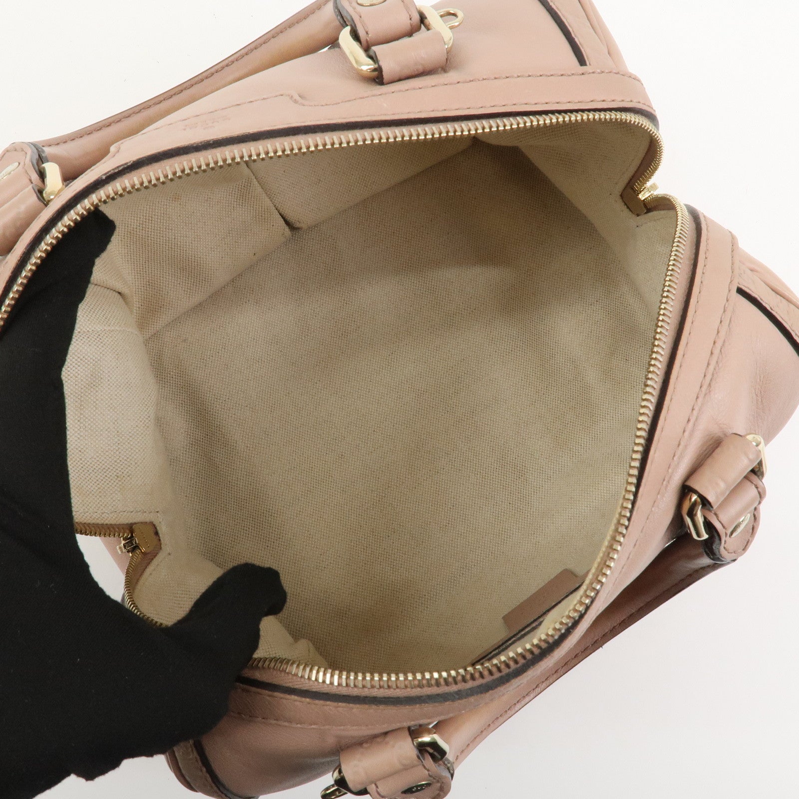 GUCCI Micro Guccissima 2Way Bag Boston Bag Pink 269876