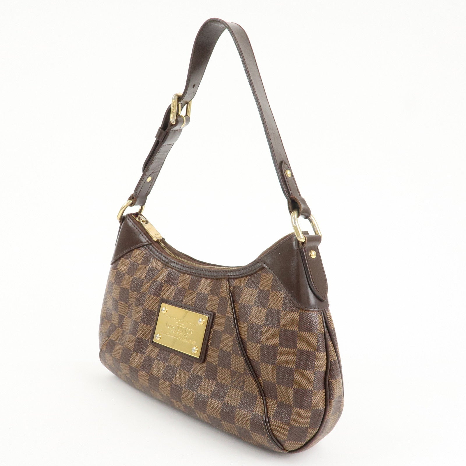 Louis Vuitton Damier Ebene Canvas Thames PM Hand Bag M48180 Used