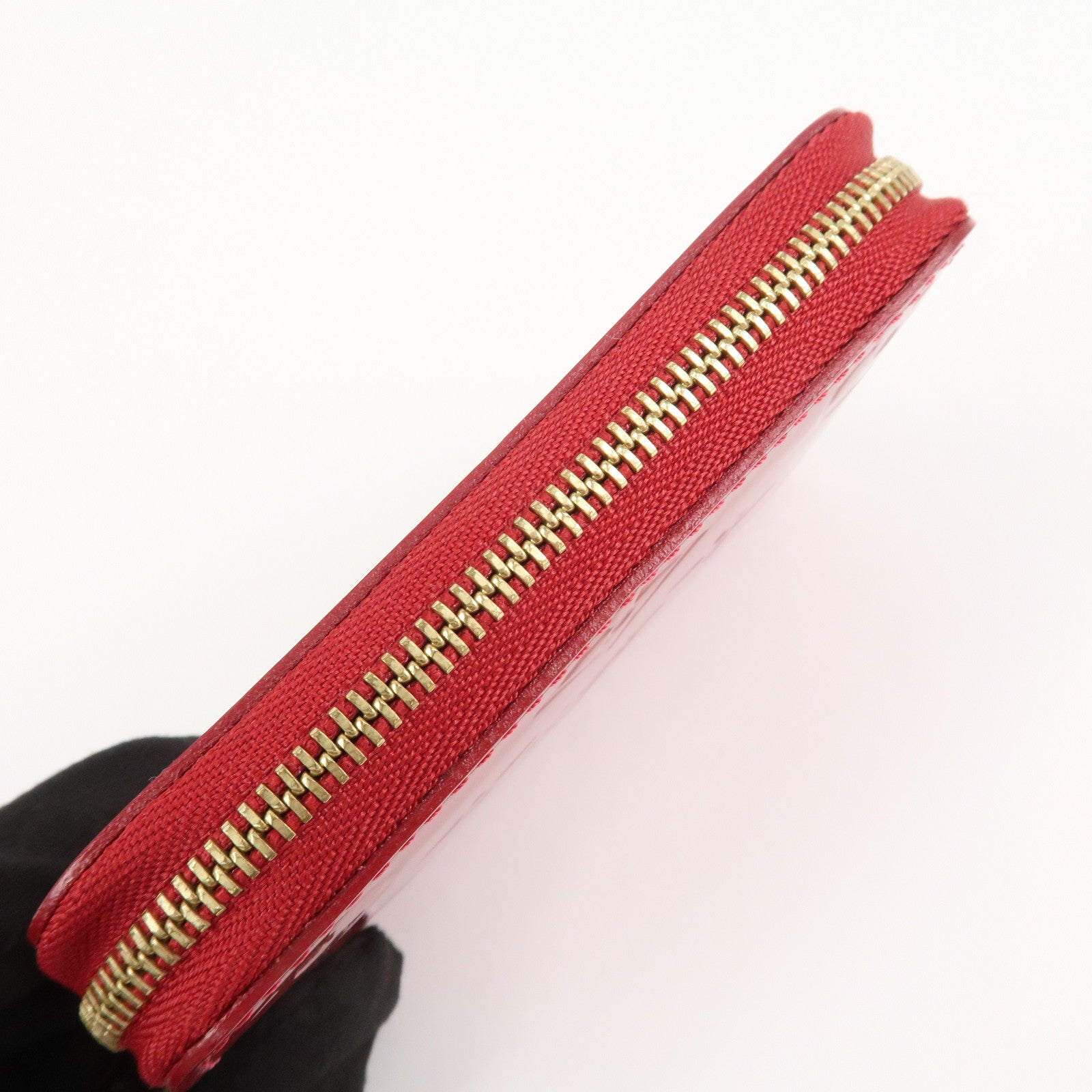 Louis Vuitton Monogram Vernis Leather Zippy Coin Purse Red M93608 Used