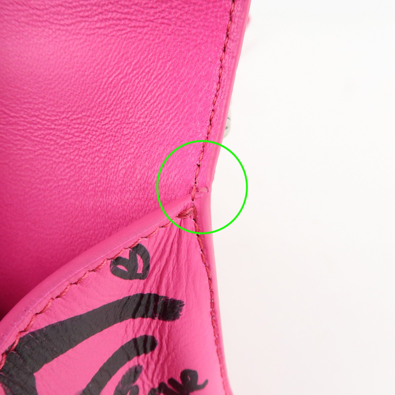 BALENCIAGA Hourglass XS 2Way Hand Shoulder Bag Hot Pink 592833