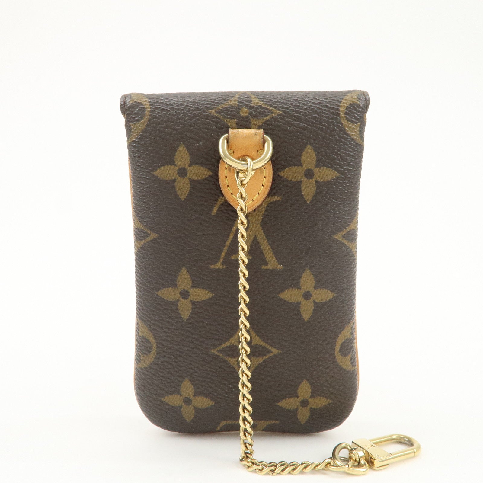 Louis Vuitton Monogram Etui Telefonne MM Brown M66546 Used