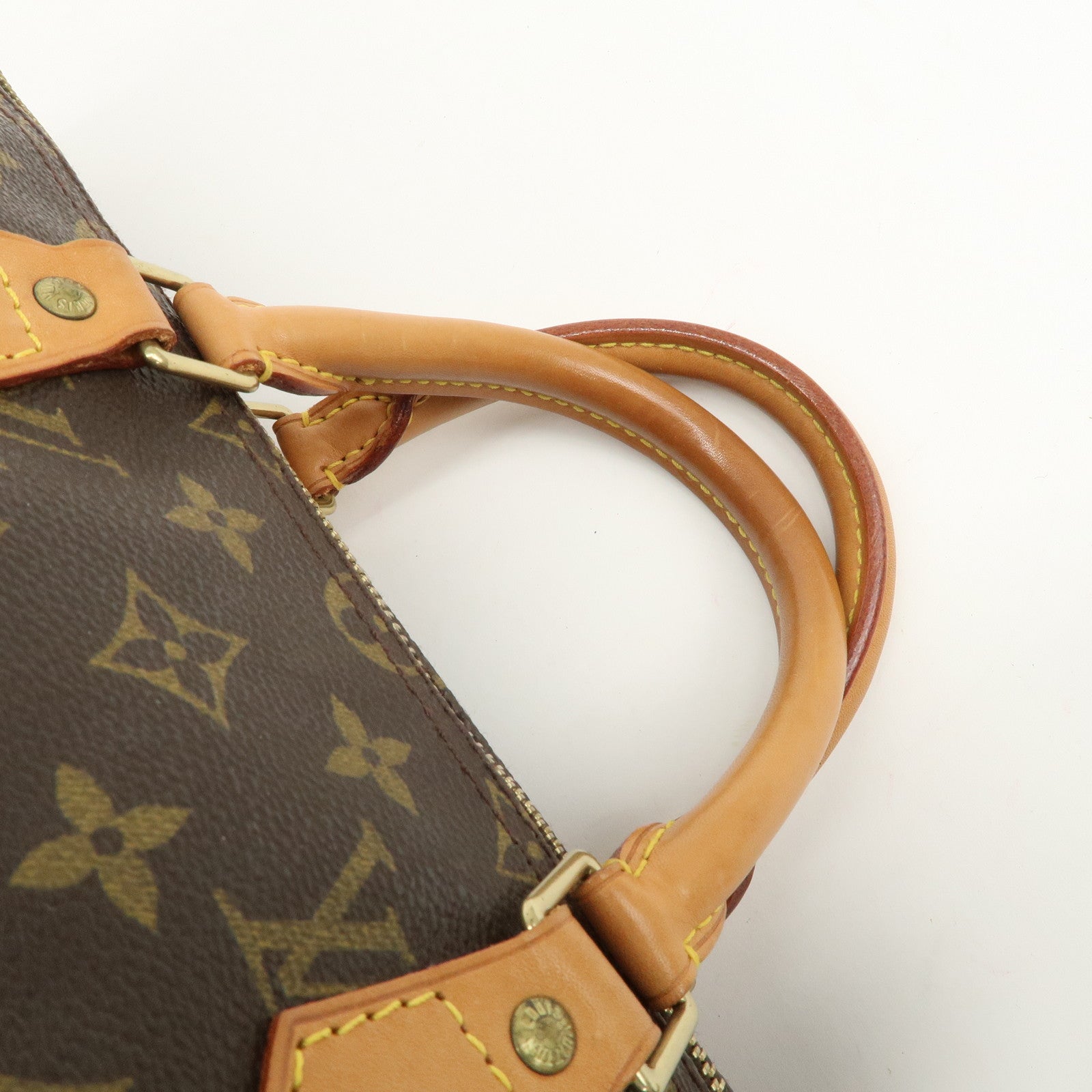 Louis Vuitton Monogram Speedy 35 Boston Bag Brown M41524