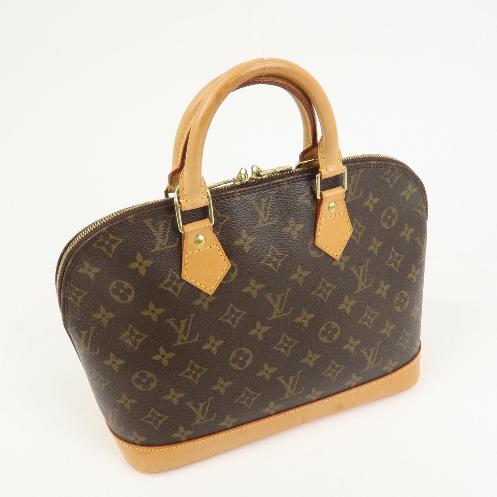 Louis Vuitton Monogram Canvas Alma Hand Bag Brown M51130