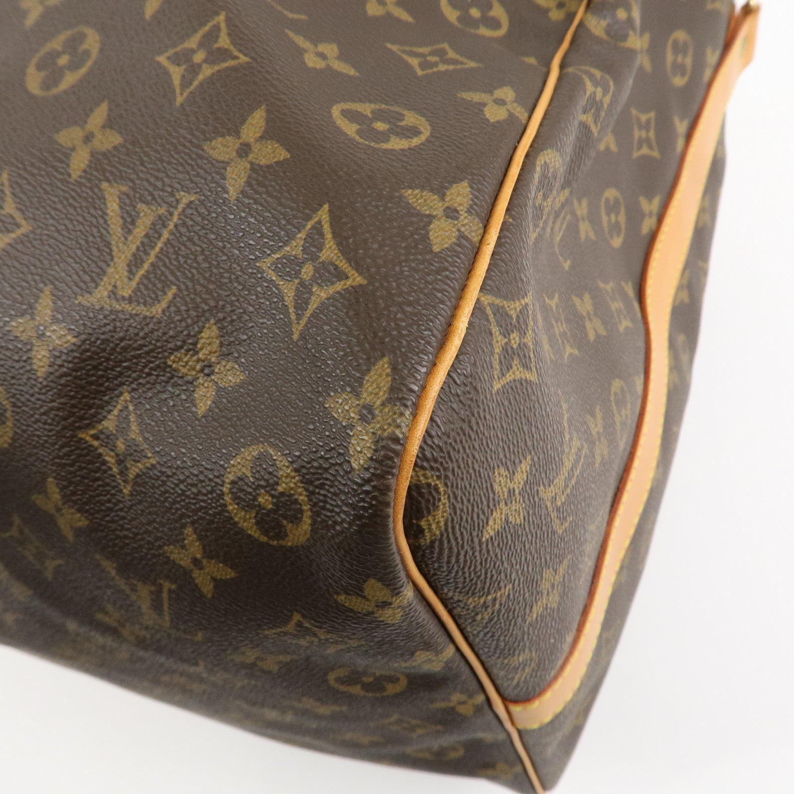Louis Vuitton Monogram Keep All Bandouliere 60 Bag Brown M41412 Used