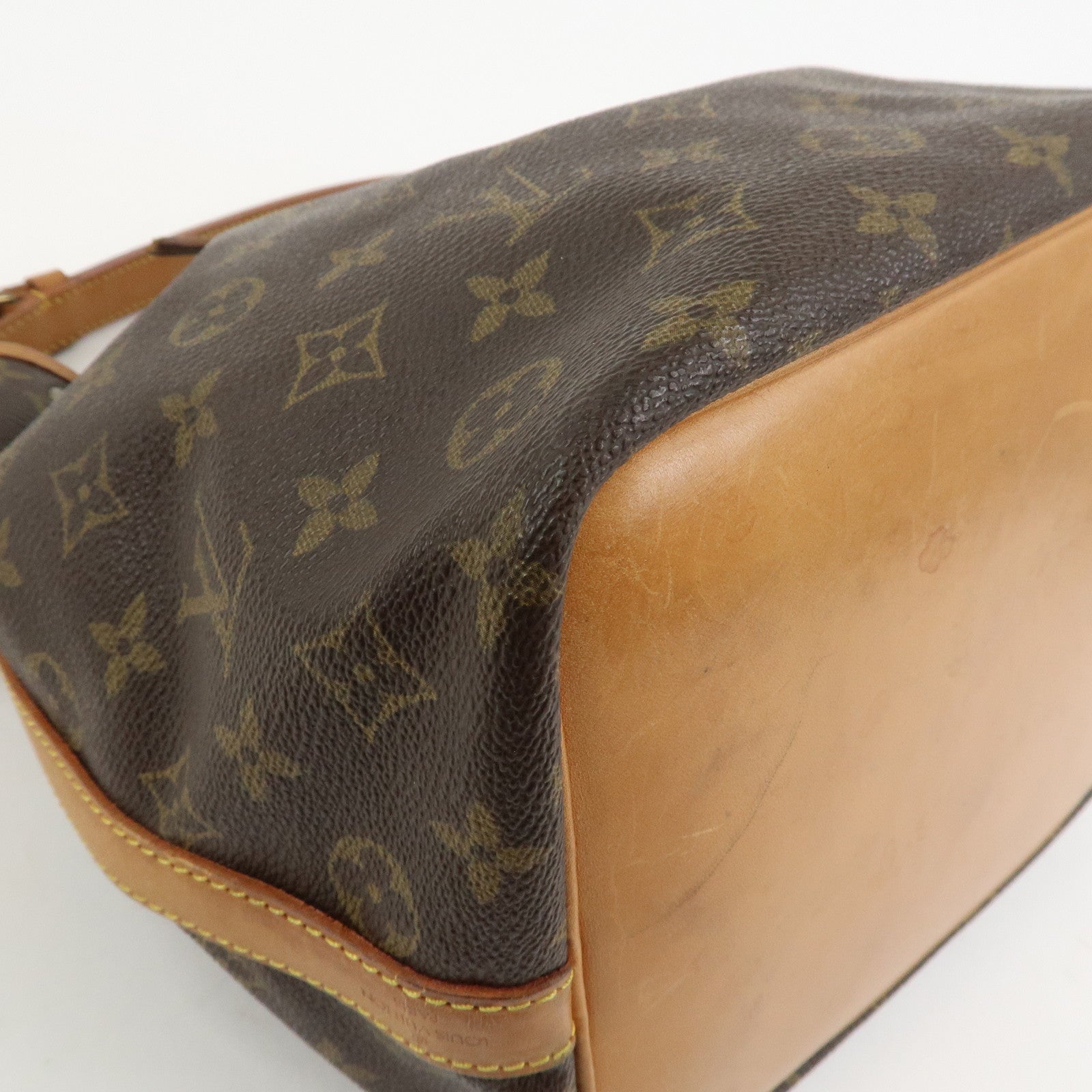 Louis Vuitton Monogram Canvas Petit Noe Shoulder Bag Brown M42226