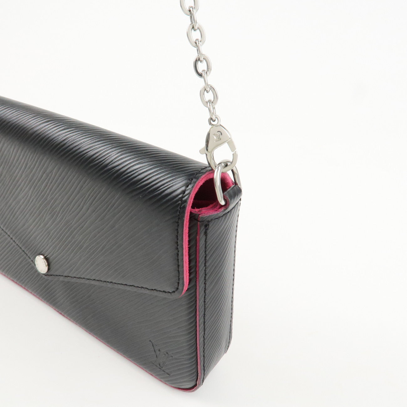 Louis Vuitton Epi Pochette Felicie Shoulder Bag Noir Pink M64579 Used