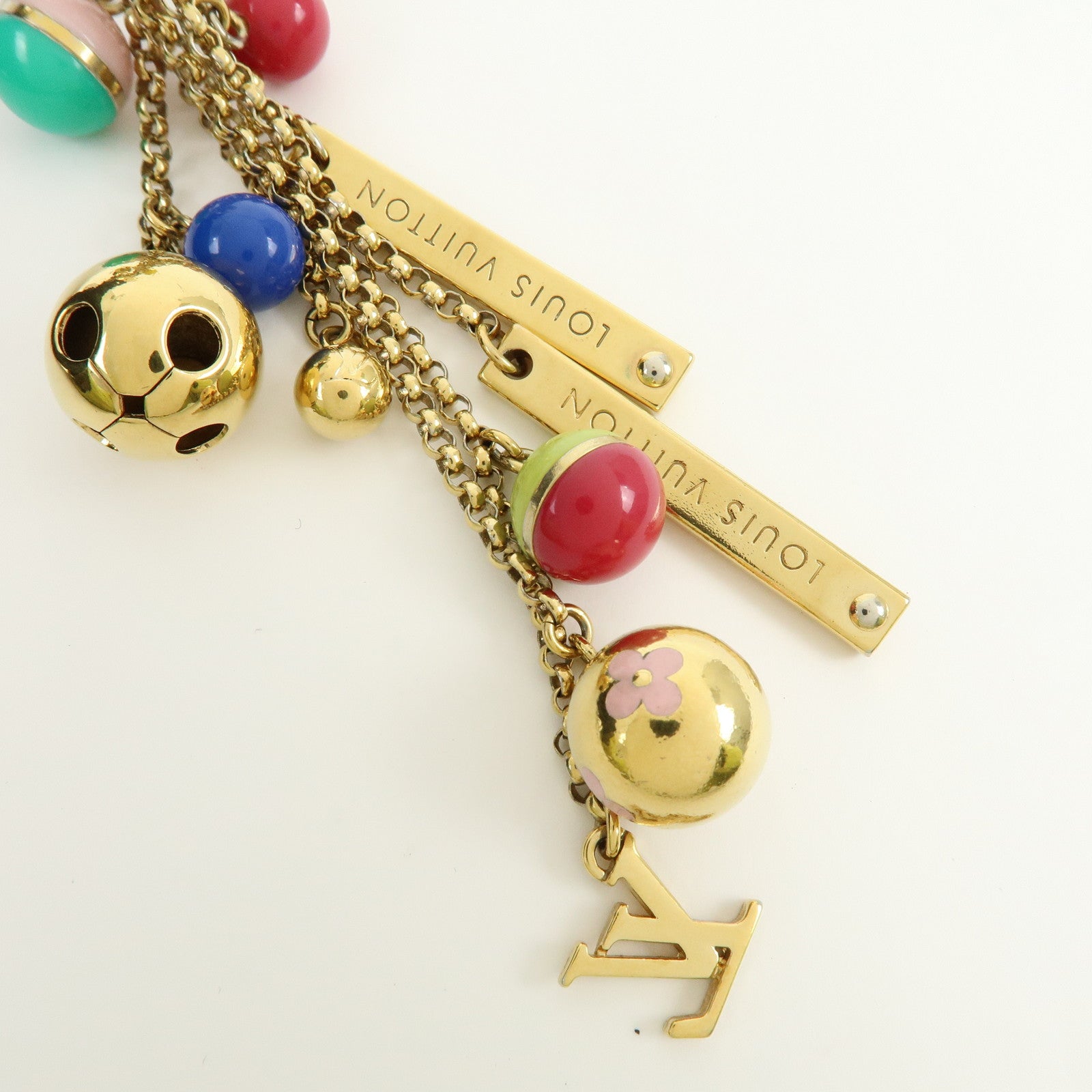 Louis Vuitton Porte Cles Grelots Bag Charm Metal Gold M62227
