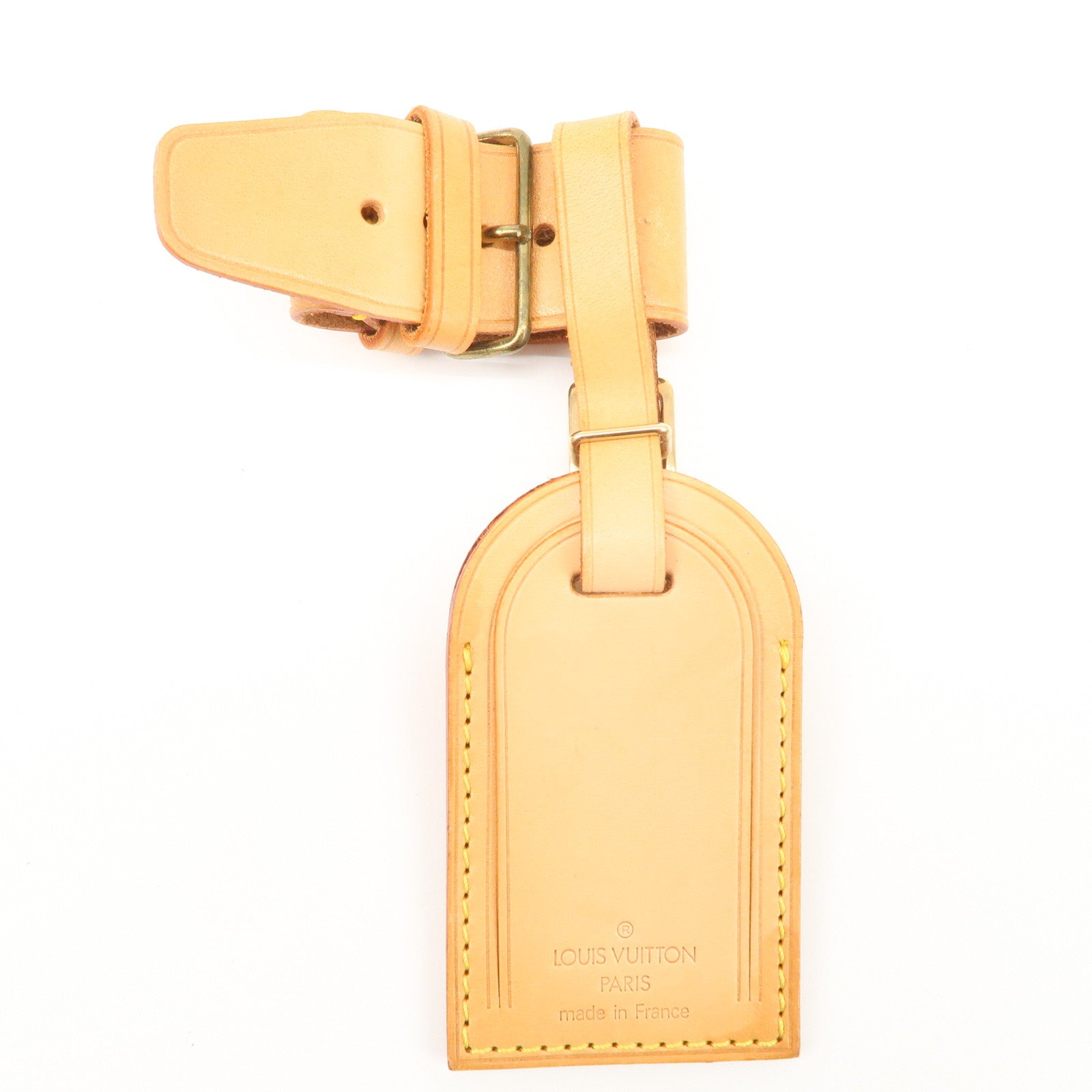 Louis Vuitton Set of 15 Nume Leather Name Tag & Poignet Natural Used