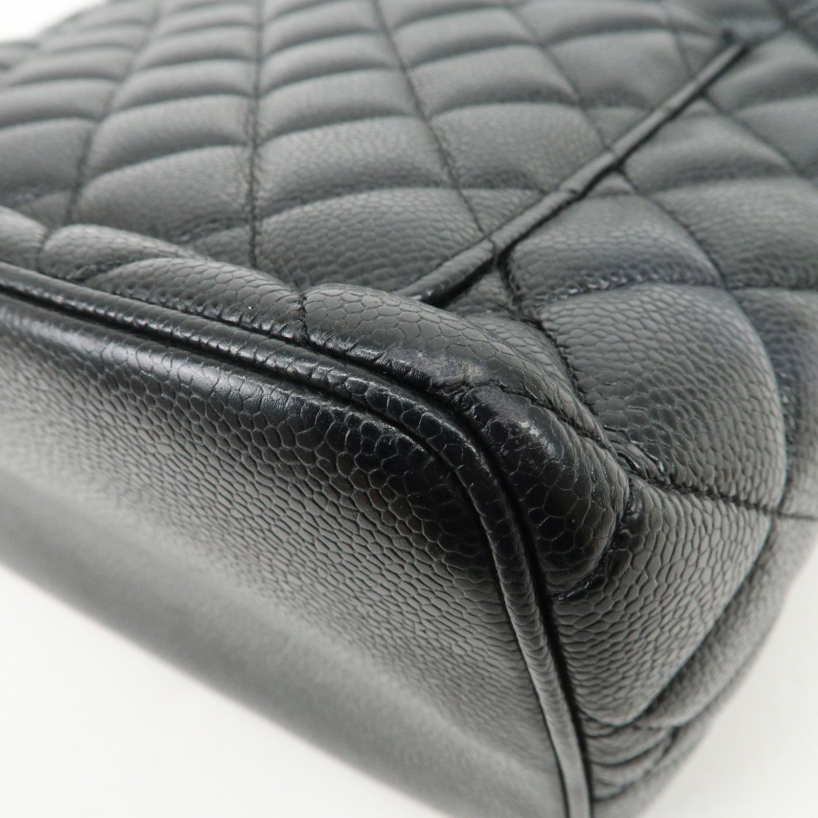 CHANEL Matelasse COCO Mark Medallion Tote Bag Hand Bag Black A01804