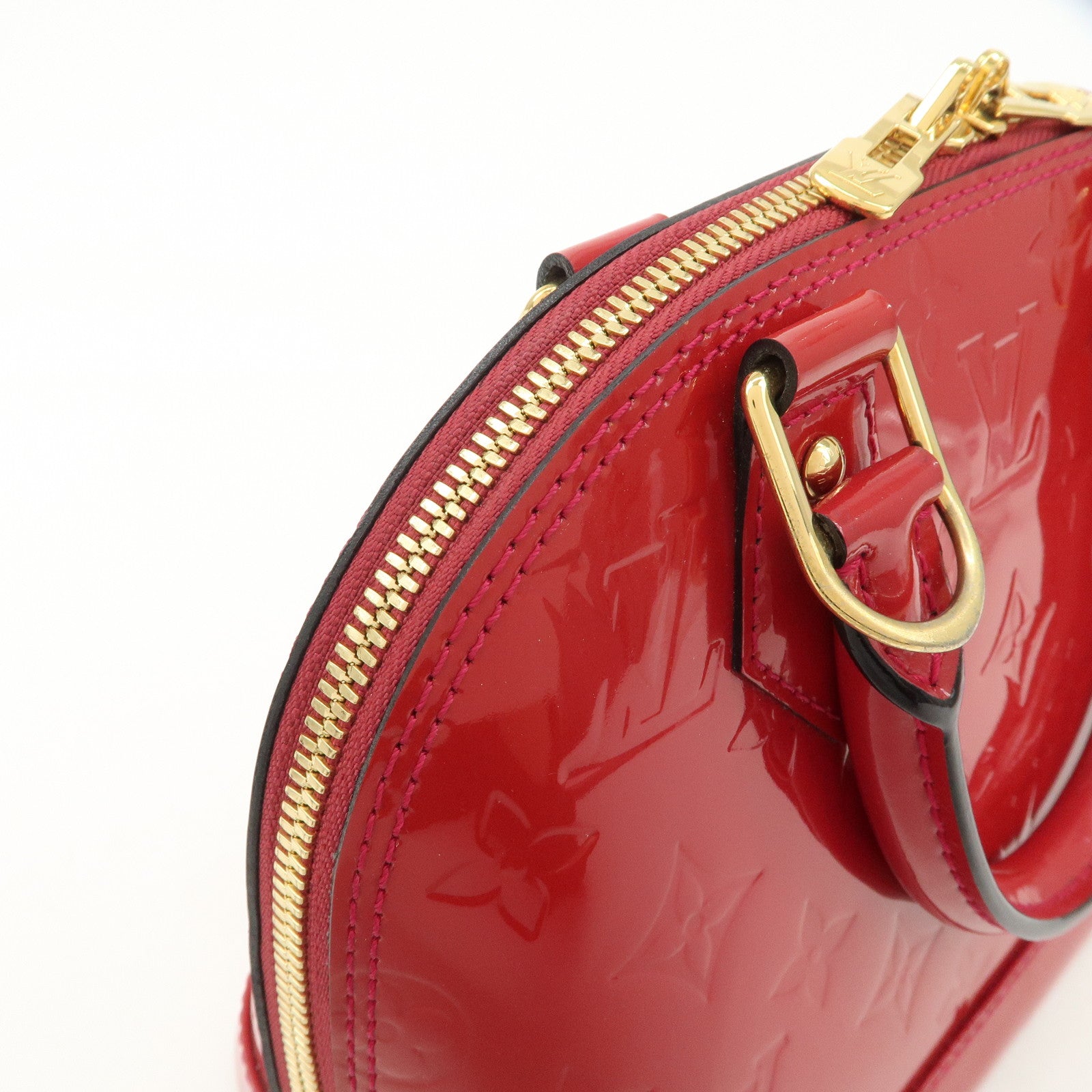 Louis Vuitton Monogram Vernis Leather Alma BB 2Way Shoulder Bag Used