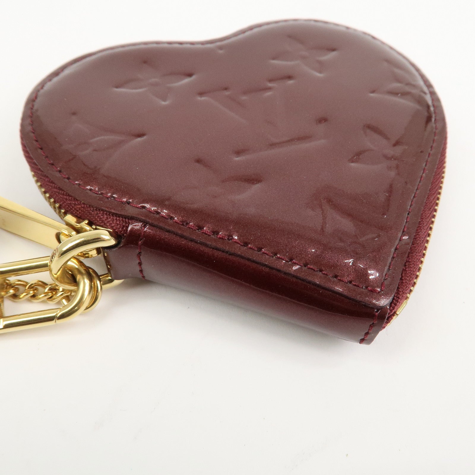 Louis Vuitton Monogram Vernis Porte Monnaie Coeur Coin Case M91480