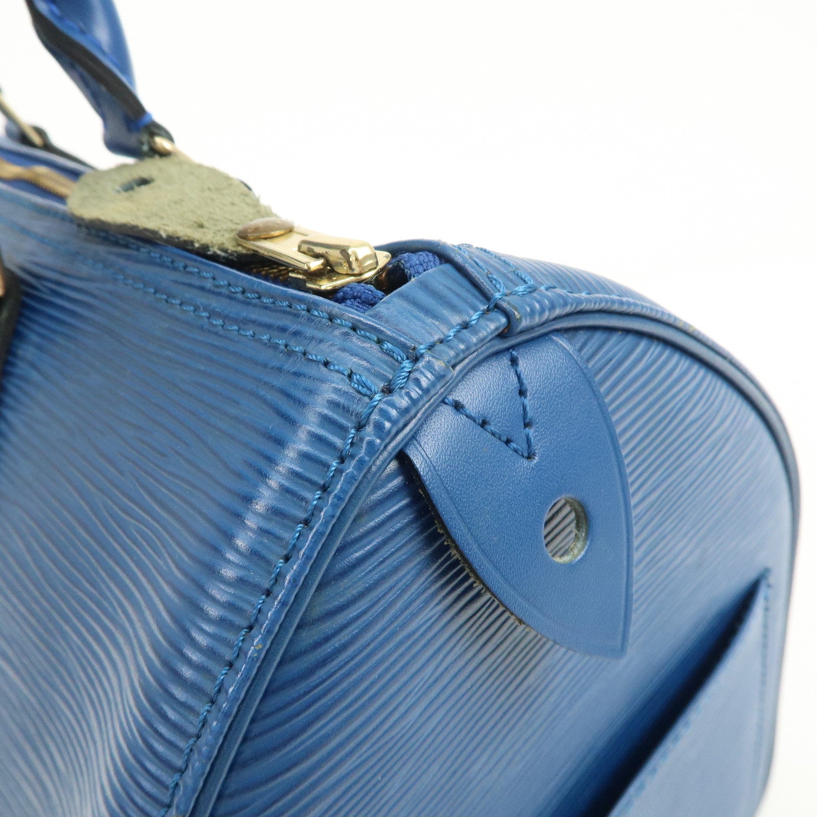 Louis Vuitton Epi Speedy 30 Hand Bag Boston Bag Toledo Blue M43005