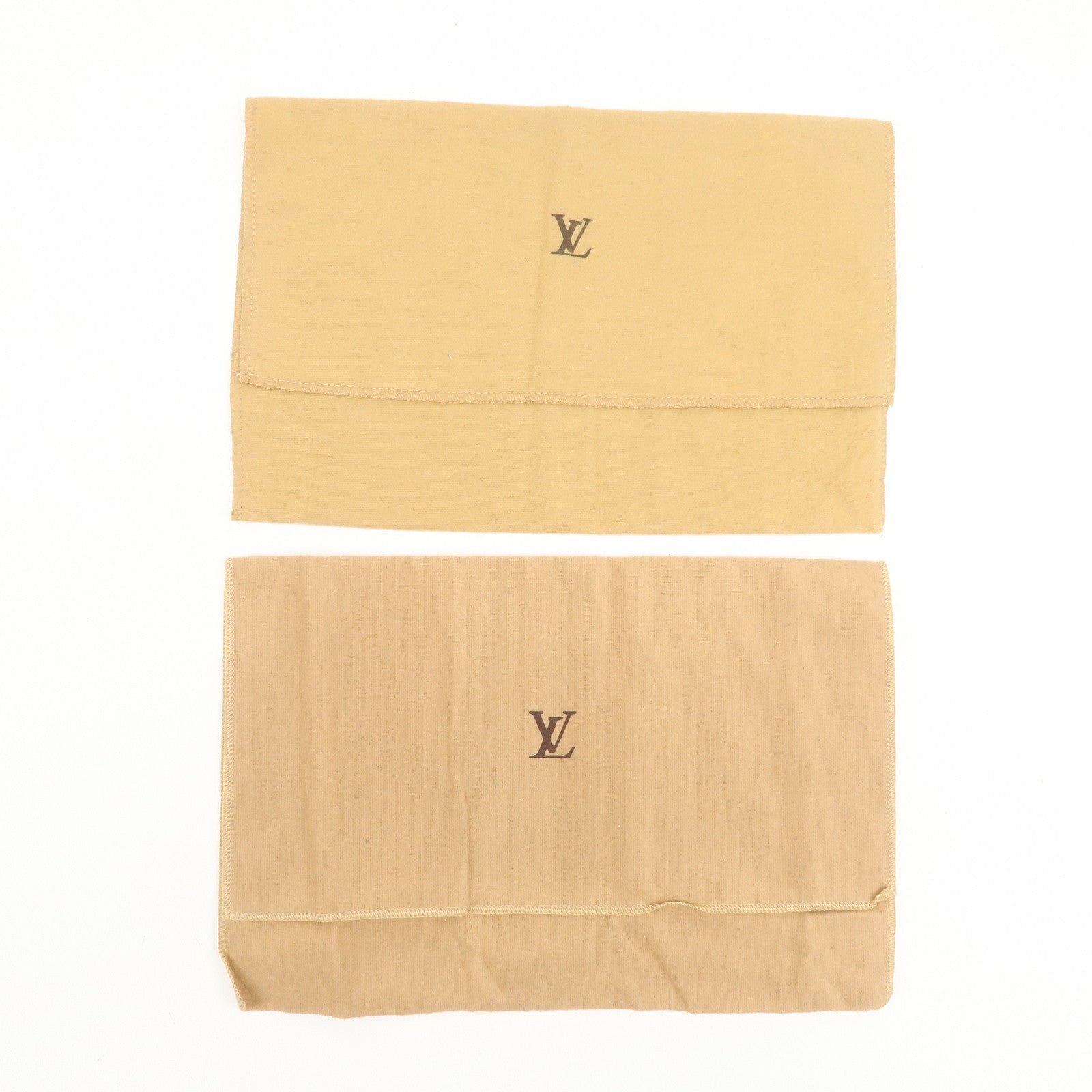 Louis Vuitton Set of 18 Dust Bag Storage Bag Flap Style Beige