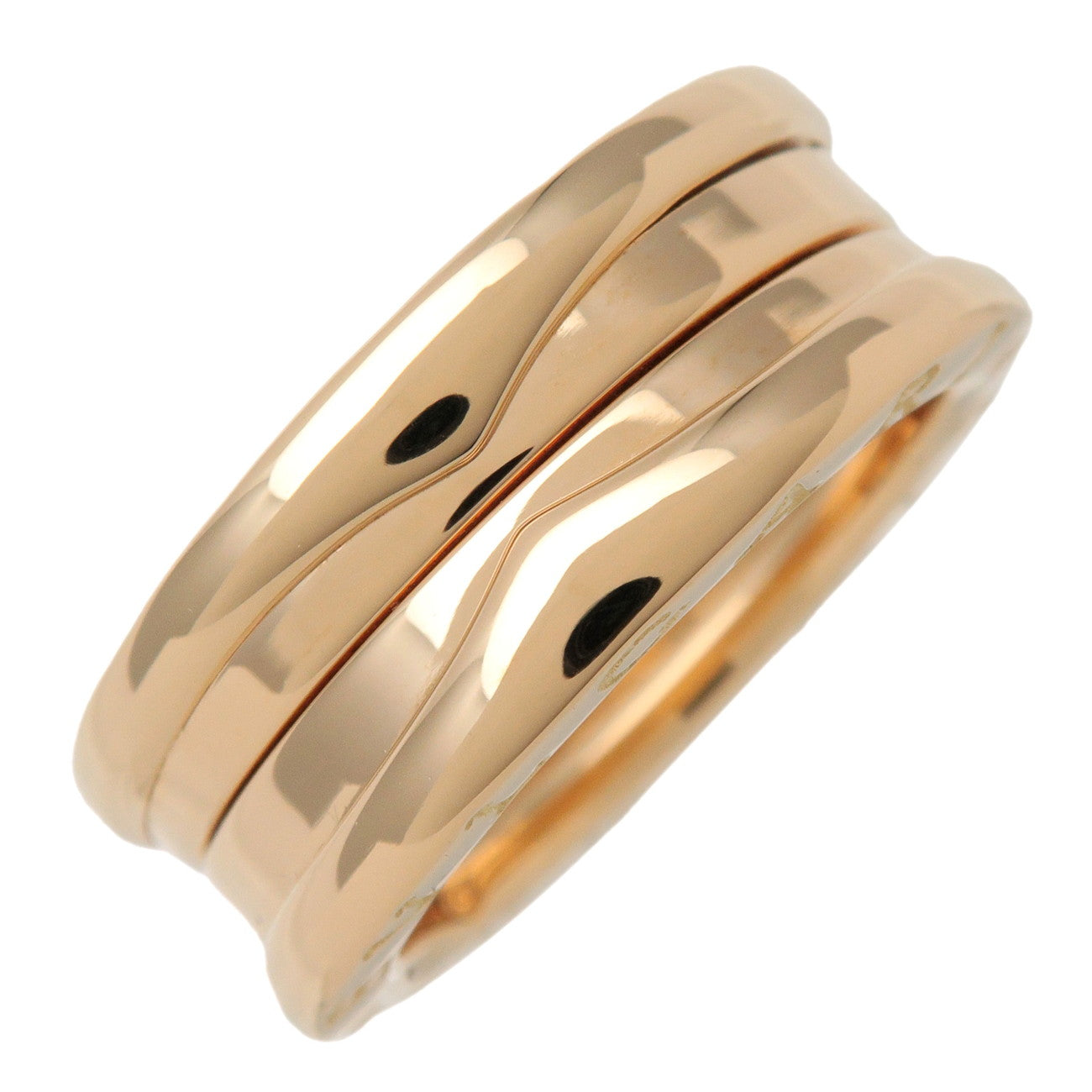 BVLGARI B-Zero1 3Band Ring K18 750YG Yellow Gold #51 US5.5 EU51