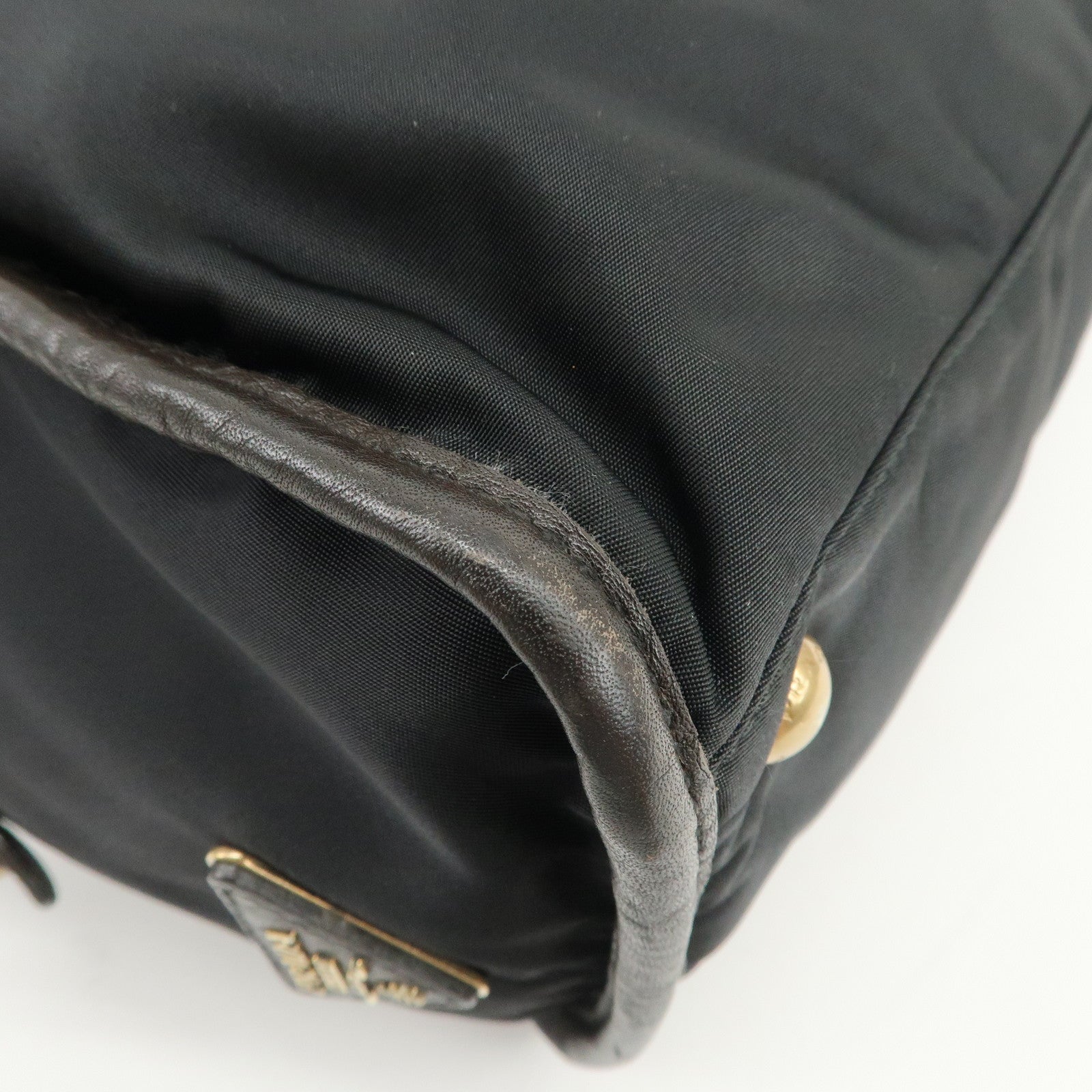 PRADA Nylon Jacquard Leather 2Way Bag Boston Shoulder Bag BL0769