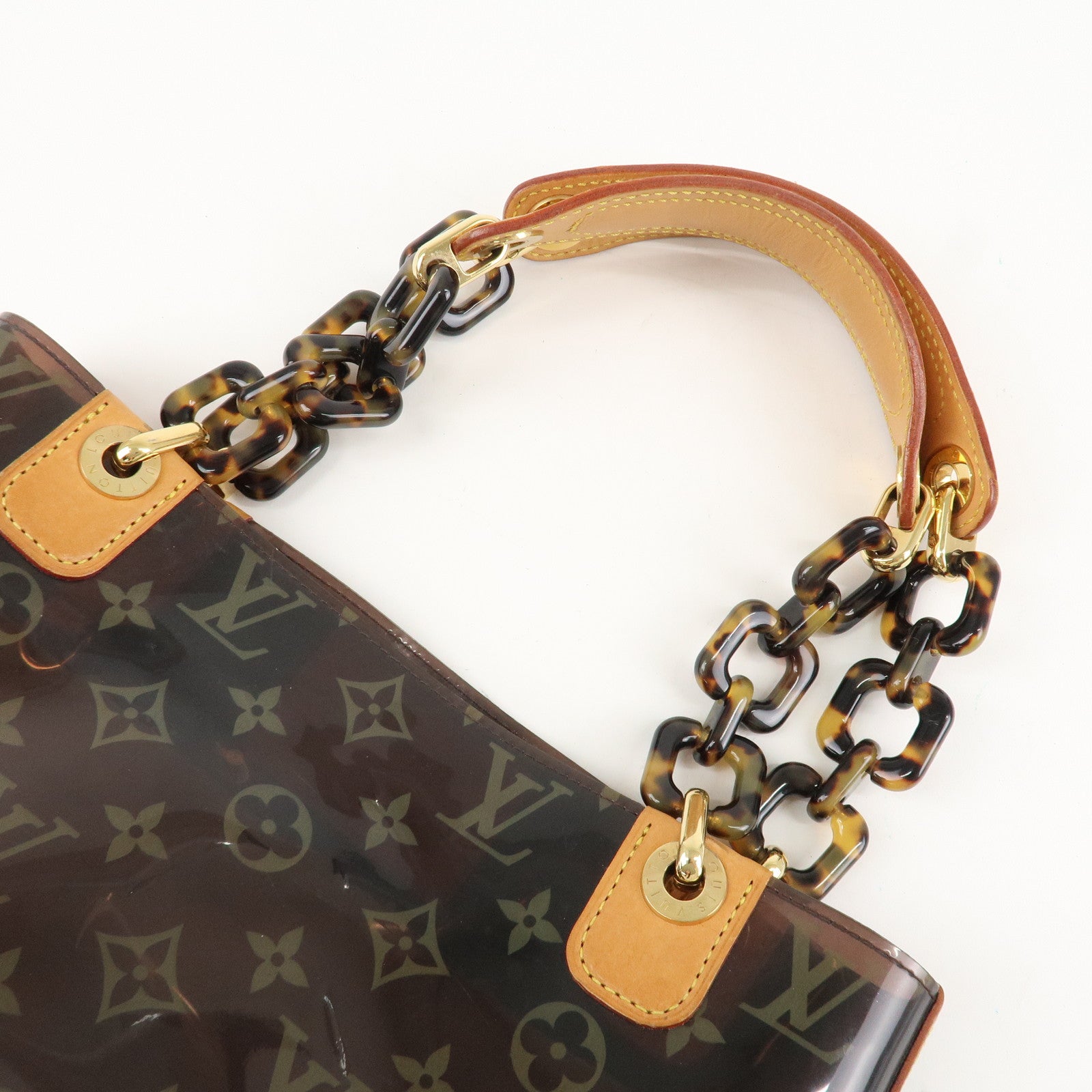 Louis Vuitton Monogram Vinyl Cabas Ambre PM Tote Bag Hand Bag M92502 Used