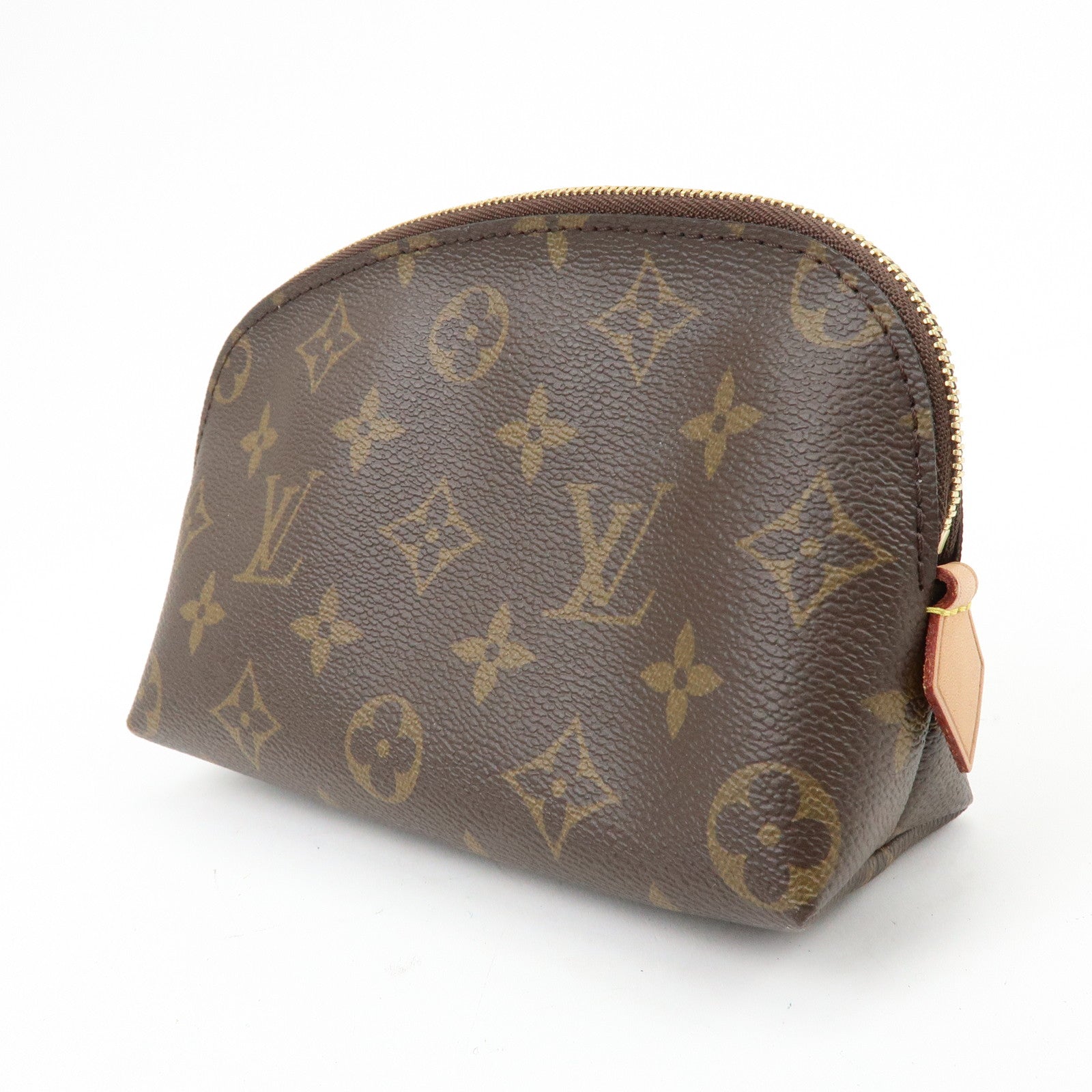 Louis Vuitton Monogram Pochette Cosmetic PM Pouch Brown M47515