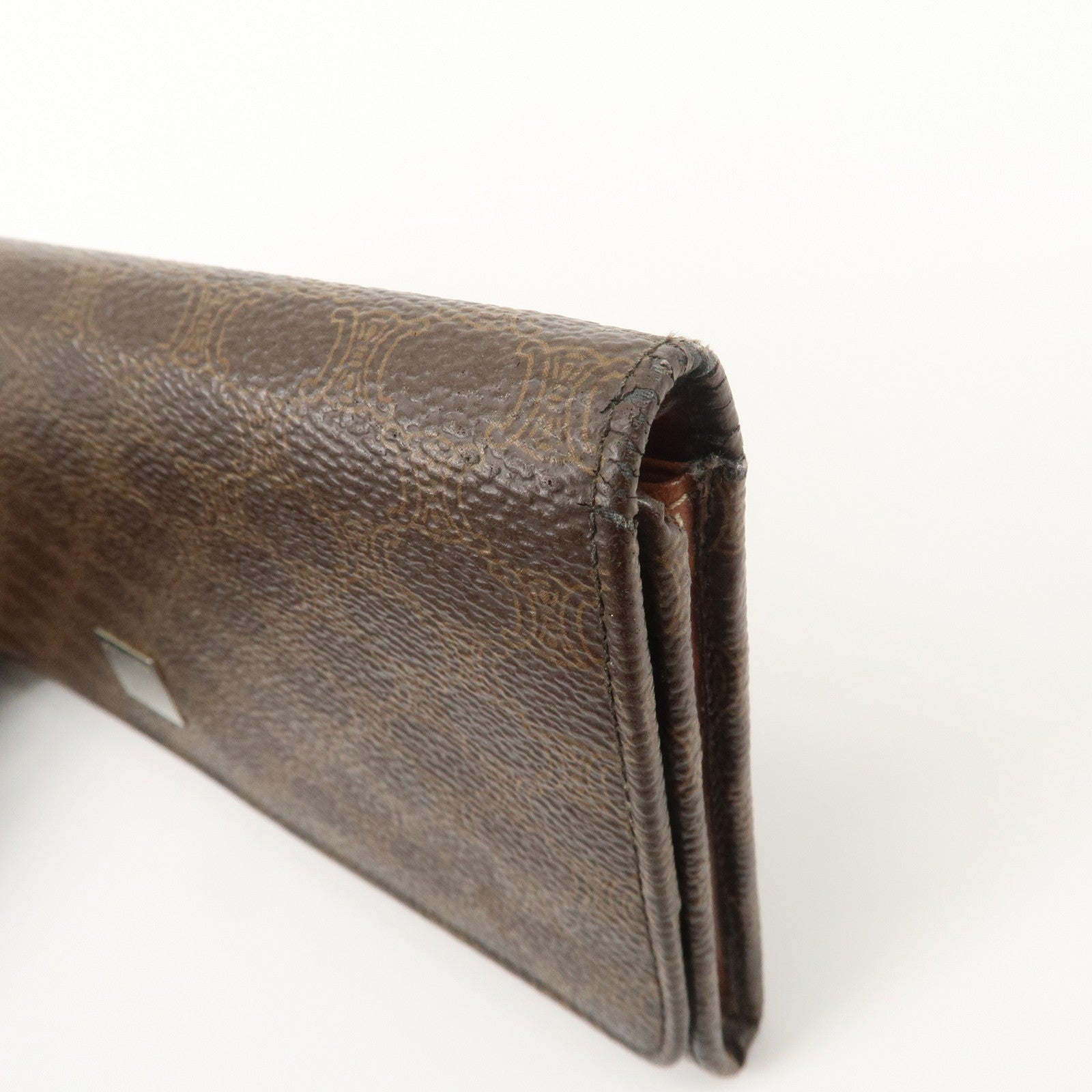 Celine Macadam Set of 2 PVC Long Wallet Brown Black