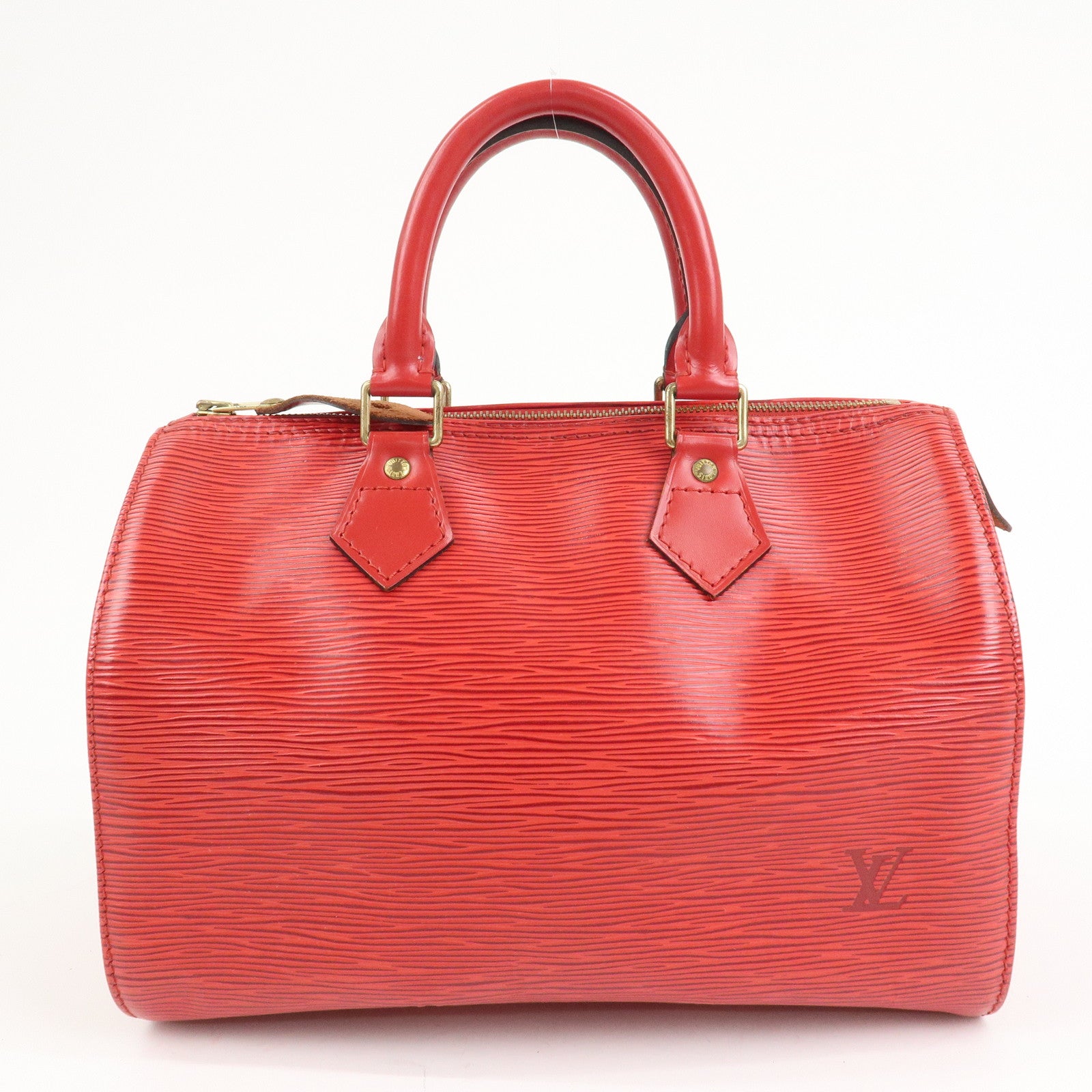 Louis Vuitton Epi Speedy 25 Hand Bag Castilian Red M43017