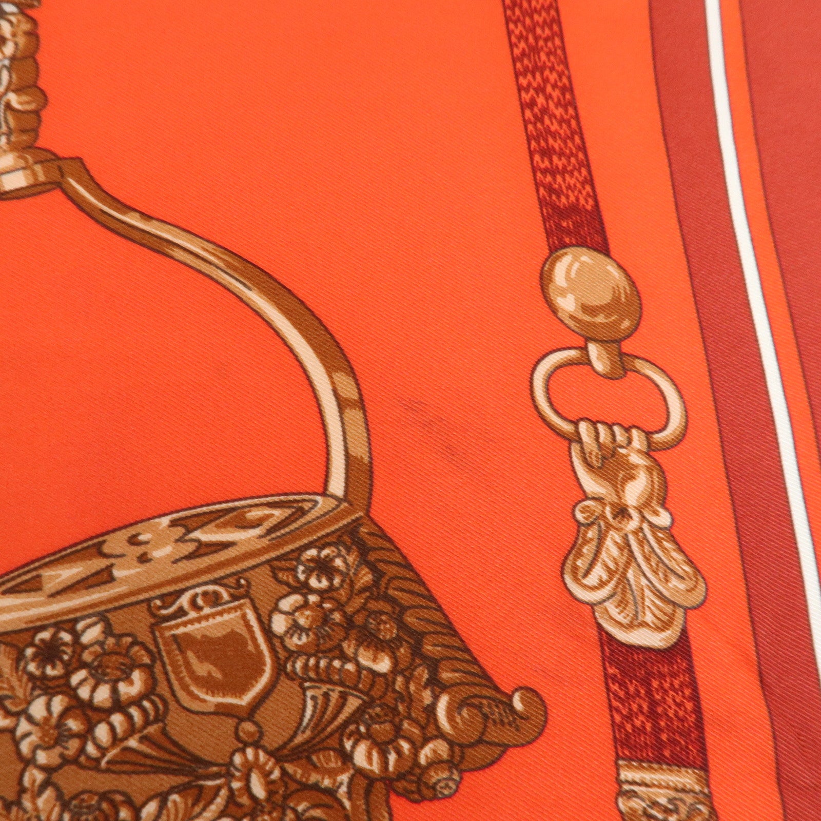 HERMES Carre 45 Carre 70 Set of 2 Silk Scarf CHANTILLY GAUCHO PAR