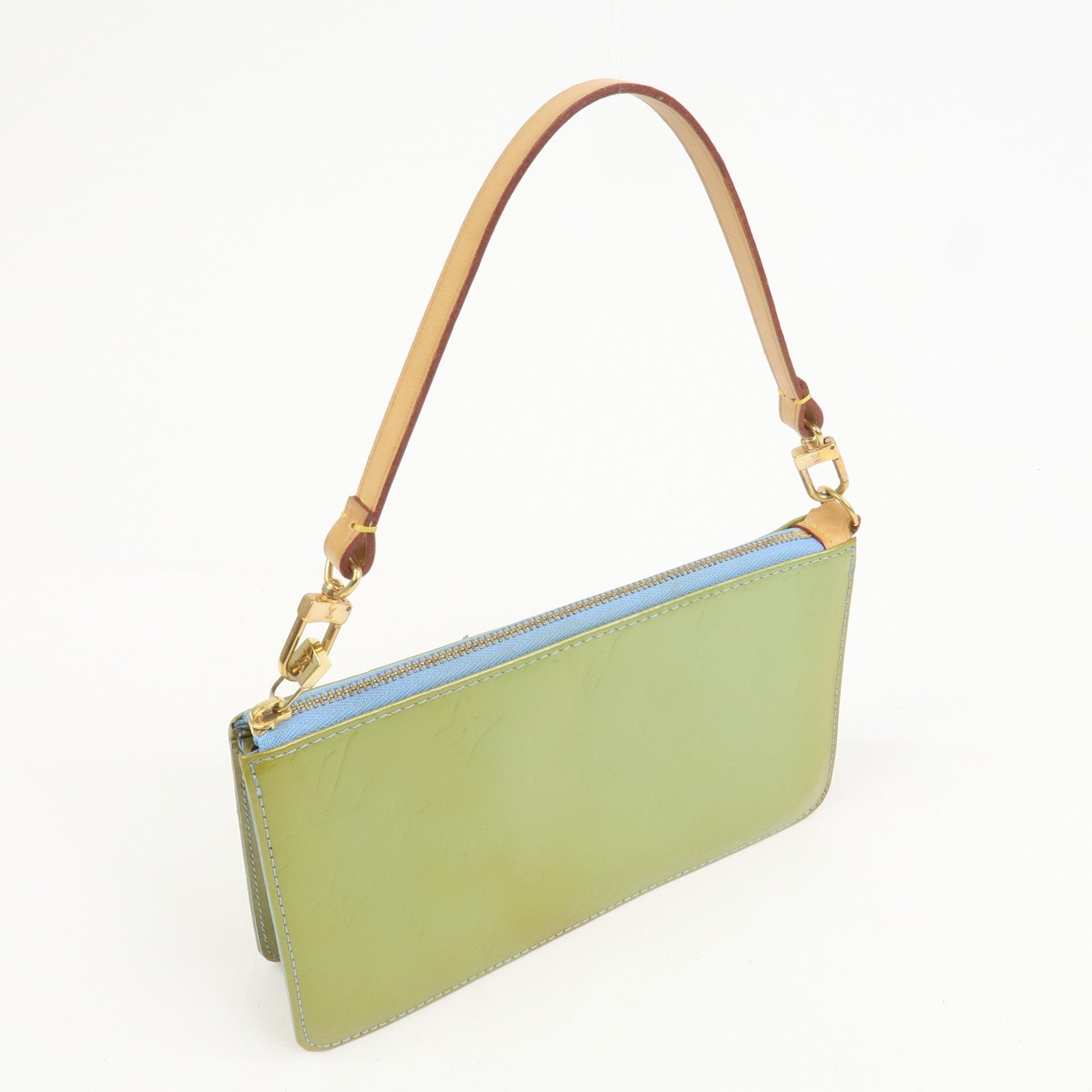 Louis Vuitton Monogram Vernis Lexington Hand Bag Baby Blue M91011