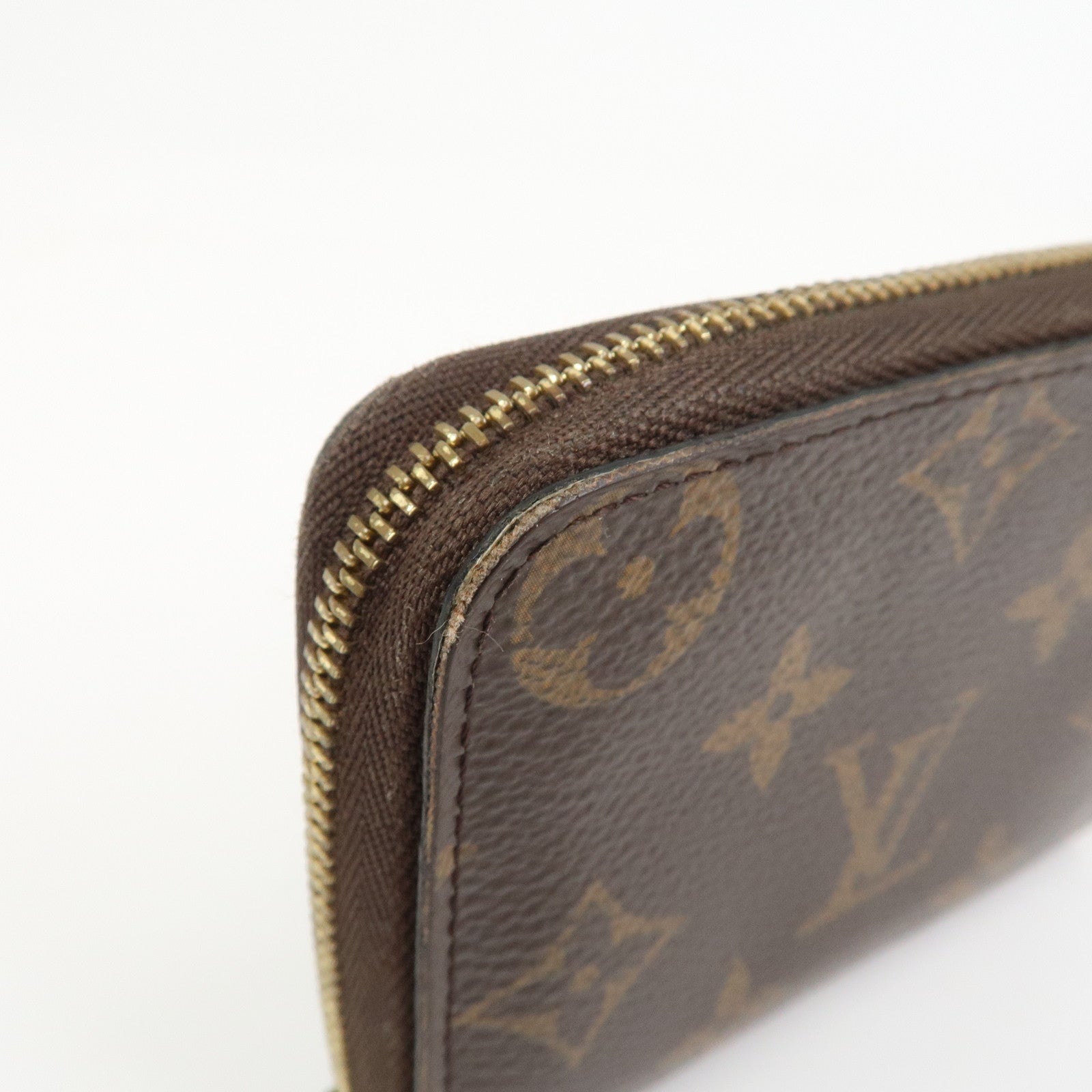 Louis Vuitton Monogram Canvas Zippy Coin Purse Wallet Brown M60067