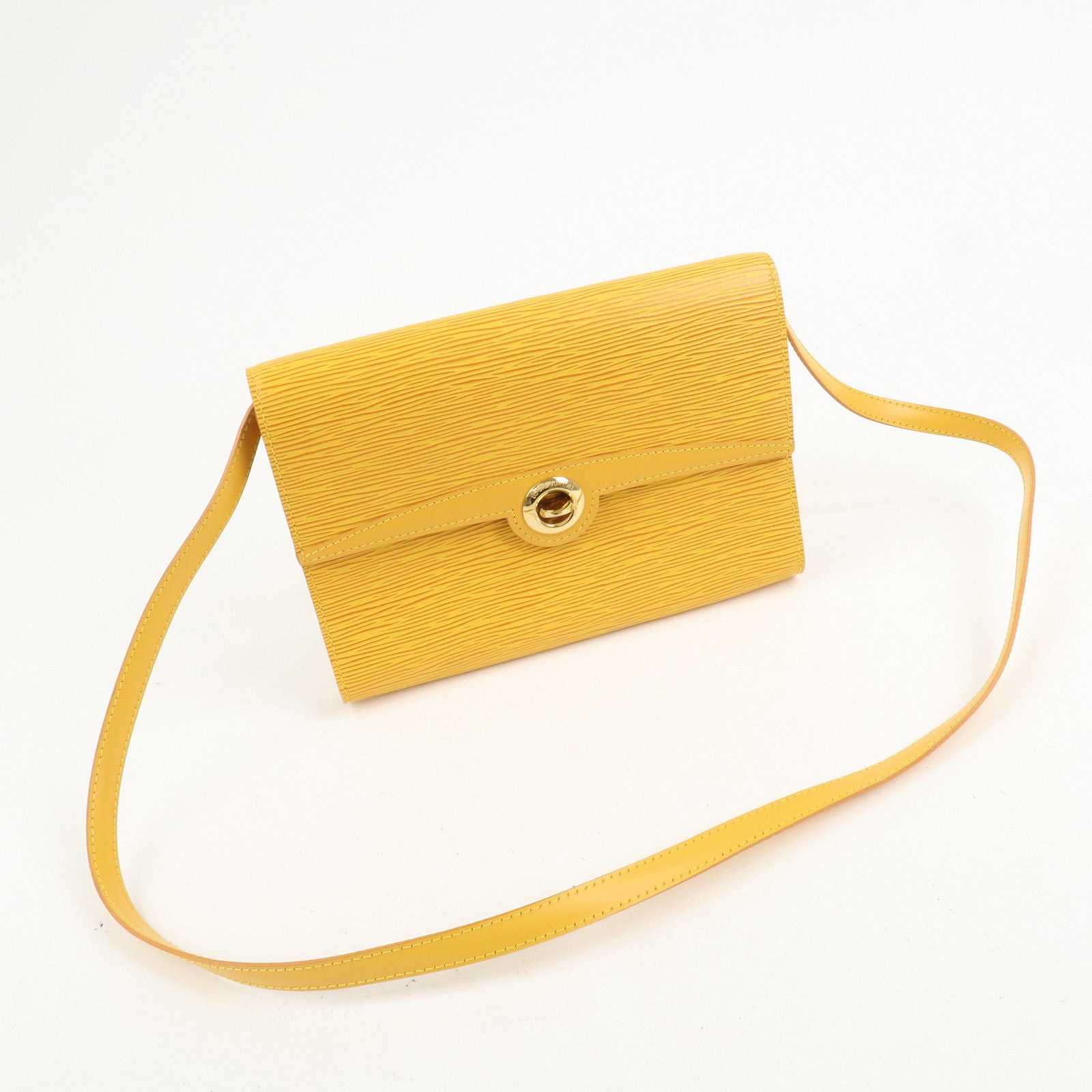 Louis Vuitton Epi Pochette Arche Shoulder Bag Tassili Yellow M52579